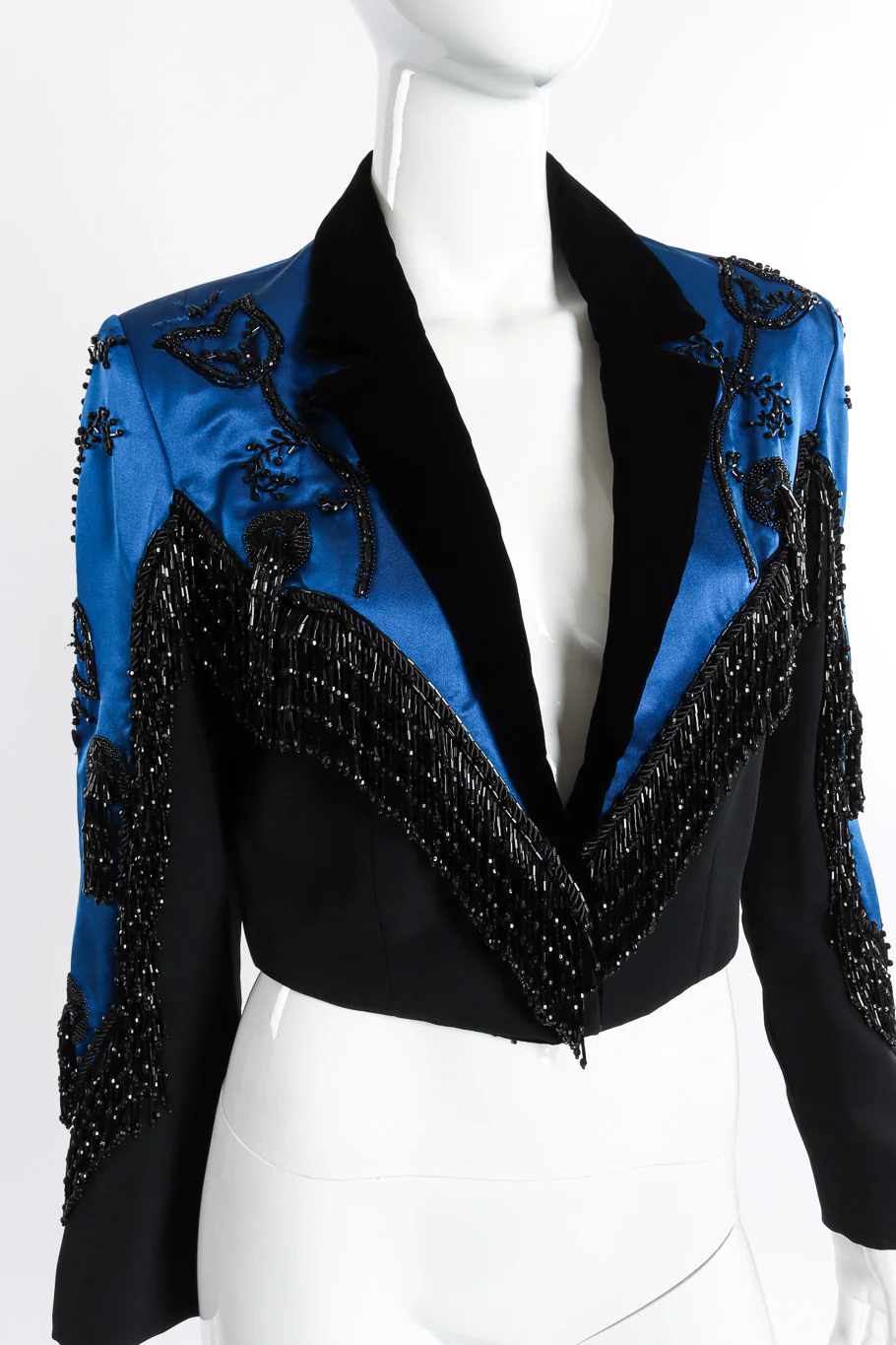 Beaded Fringe Crop Jacket - Image 5