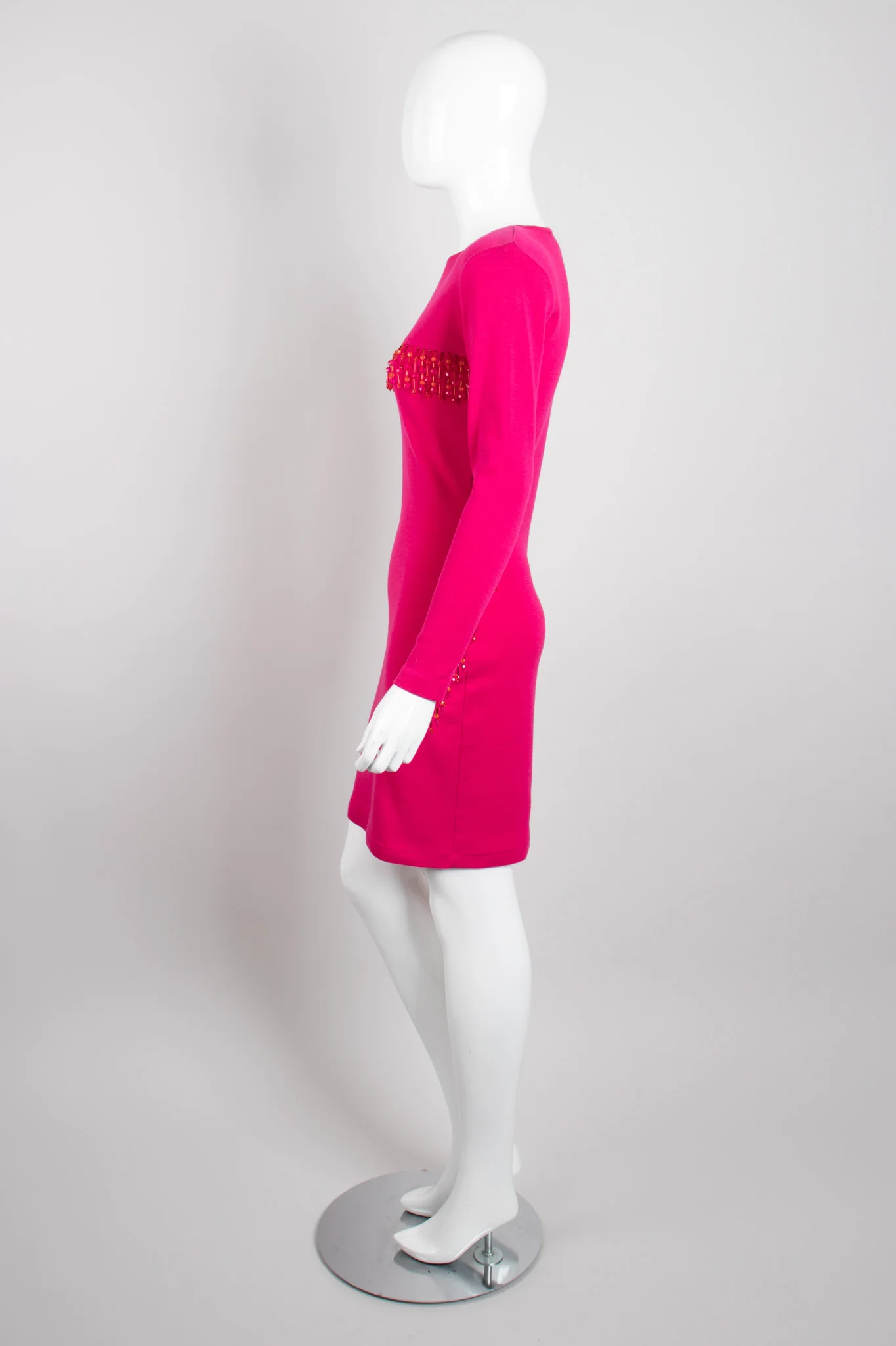 Beaded Fringe Yoke Dress - Image 4