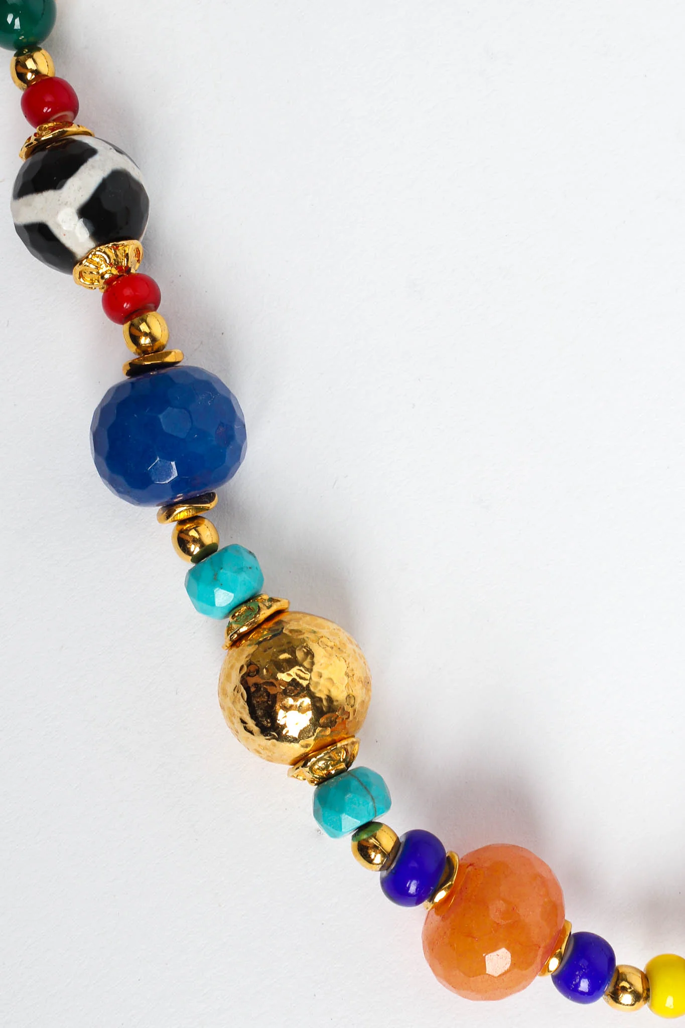 Beaded Glass Pendant Necklace - Image 8