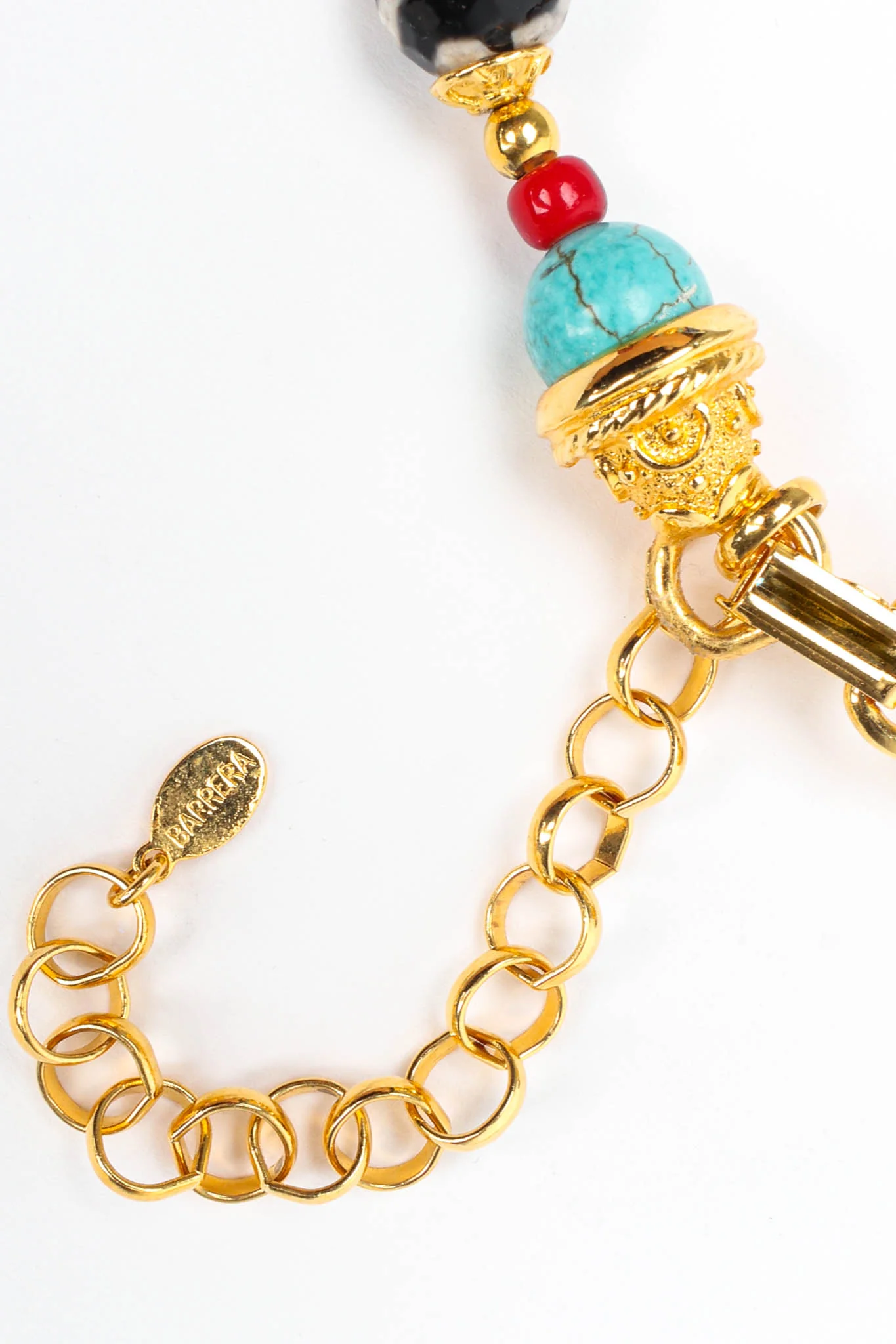 Beaded Glass Pendant Necklace - Image 9
