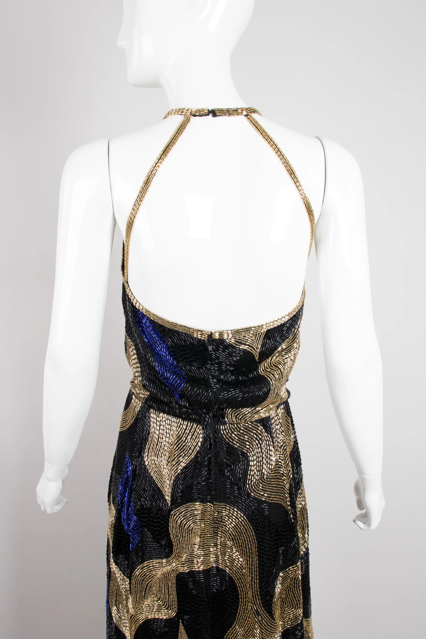Beaded Halter Gown - Image 7