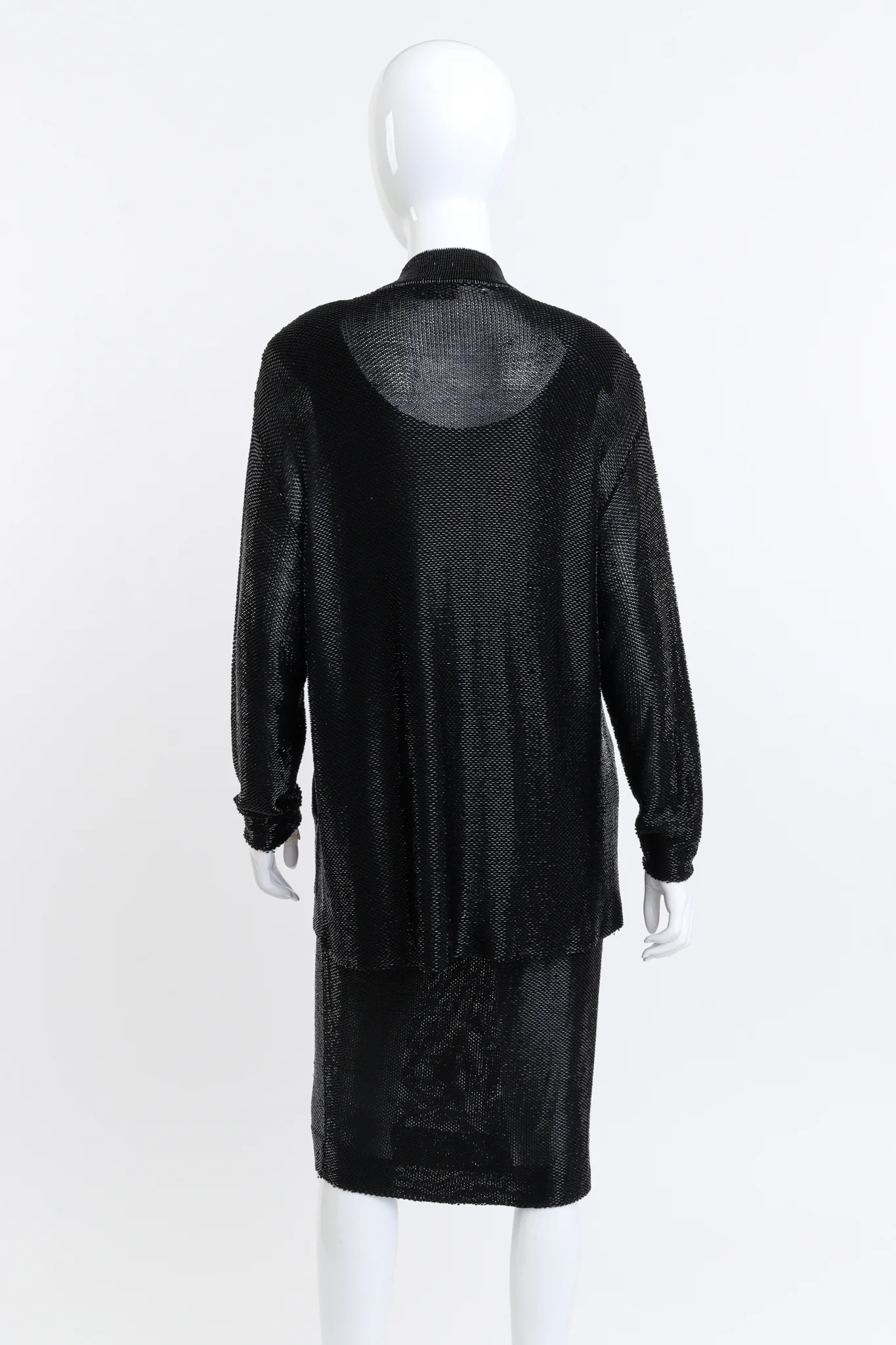 Beaded Knit Jacket, Tank & Skirt Set - Image 3