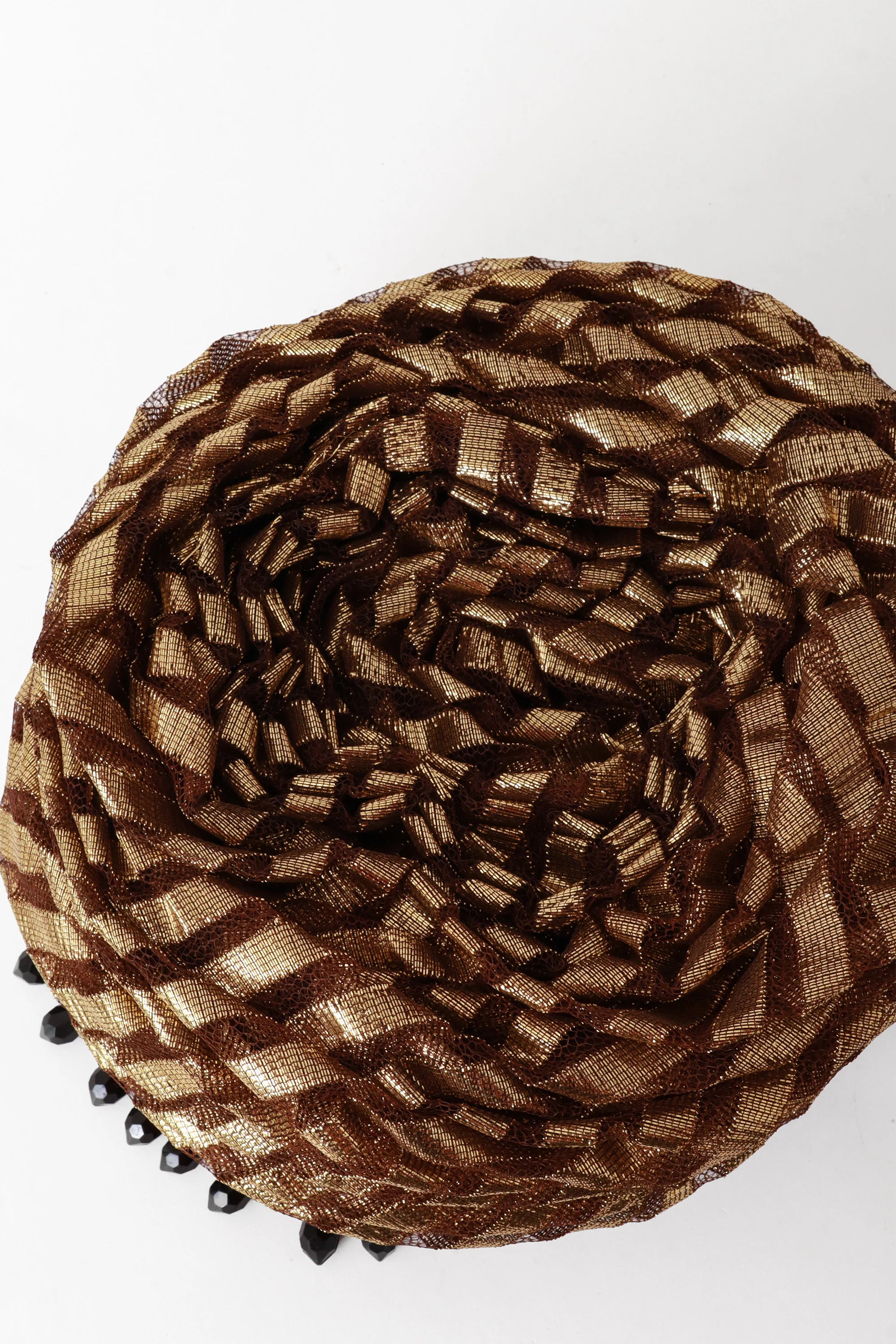 Beaded Lamé Chapeaux Hat - Image 3