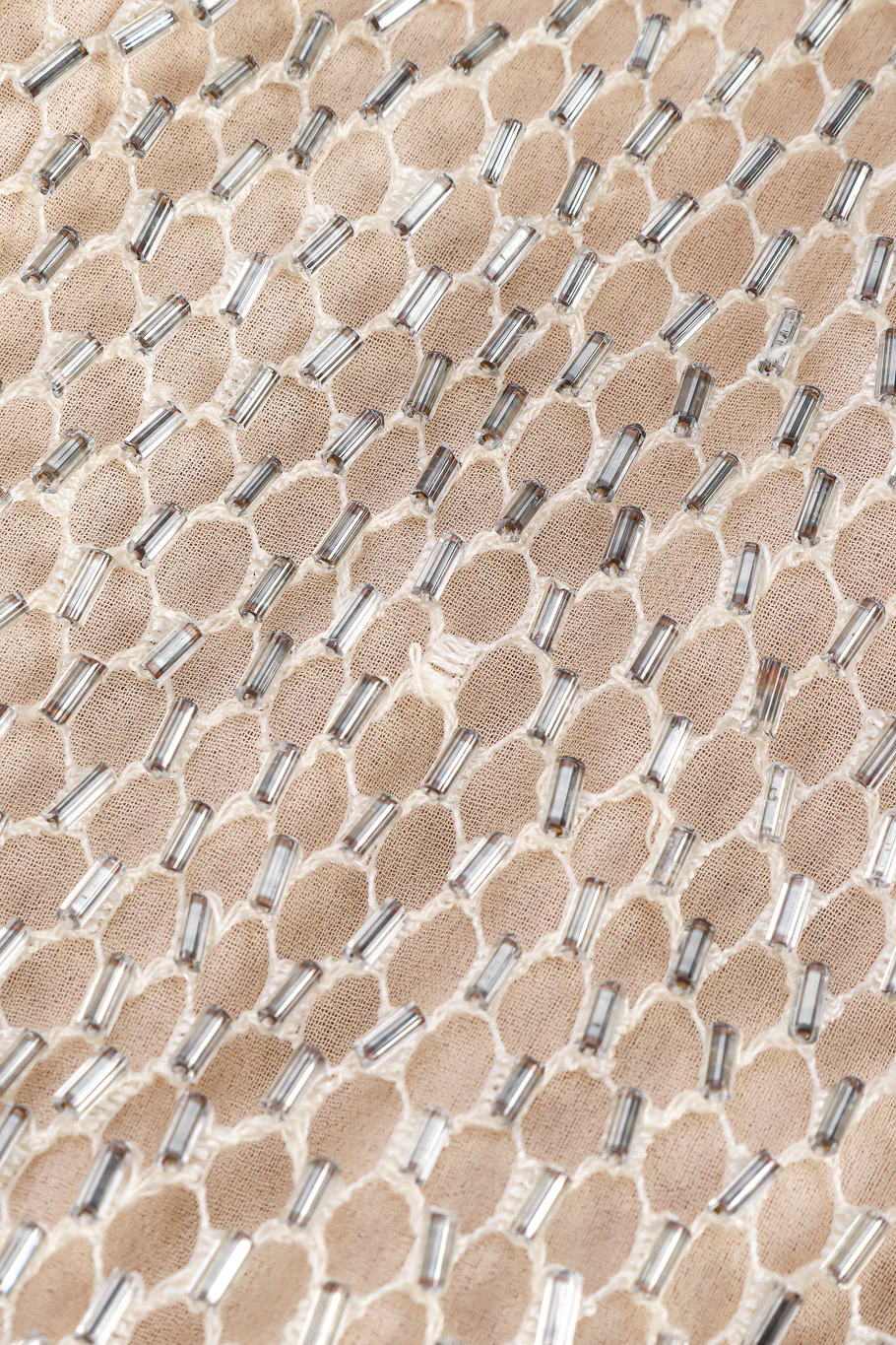 Beaded Lattice Net Dress - Image 12