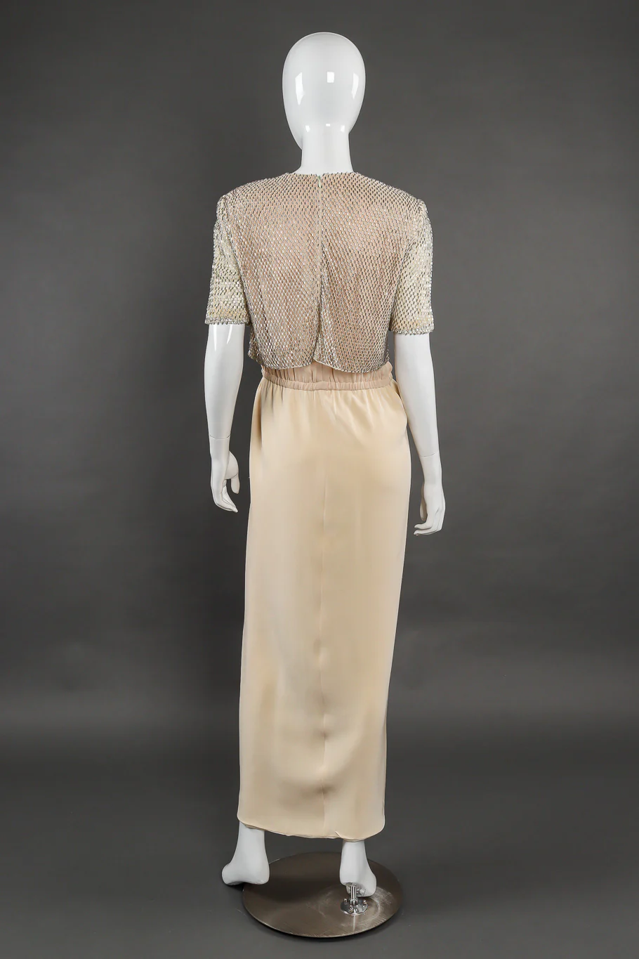 Beaded Lattice Net Dress - Image 3