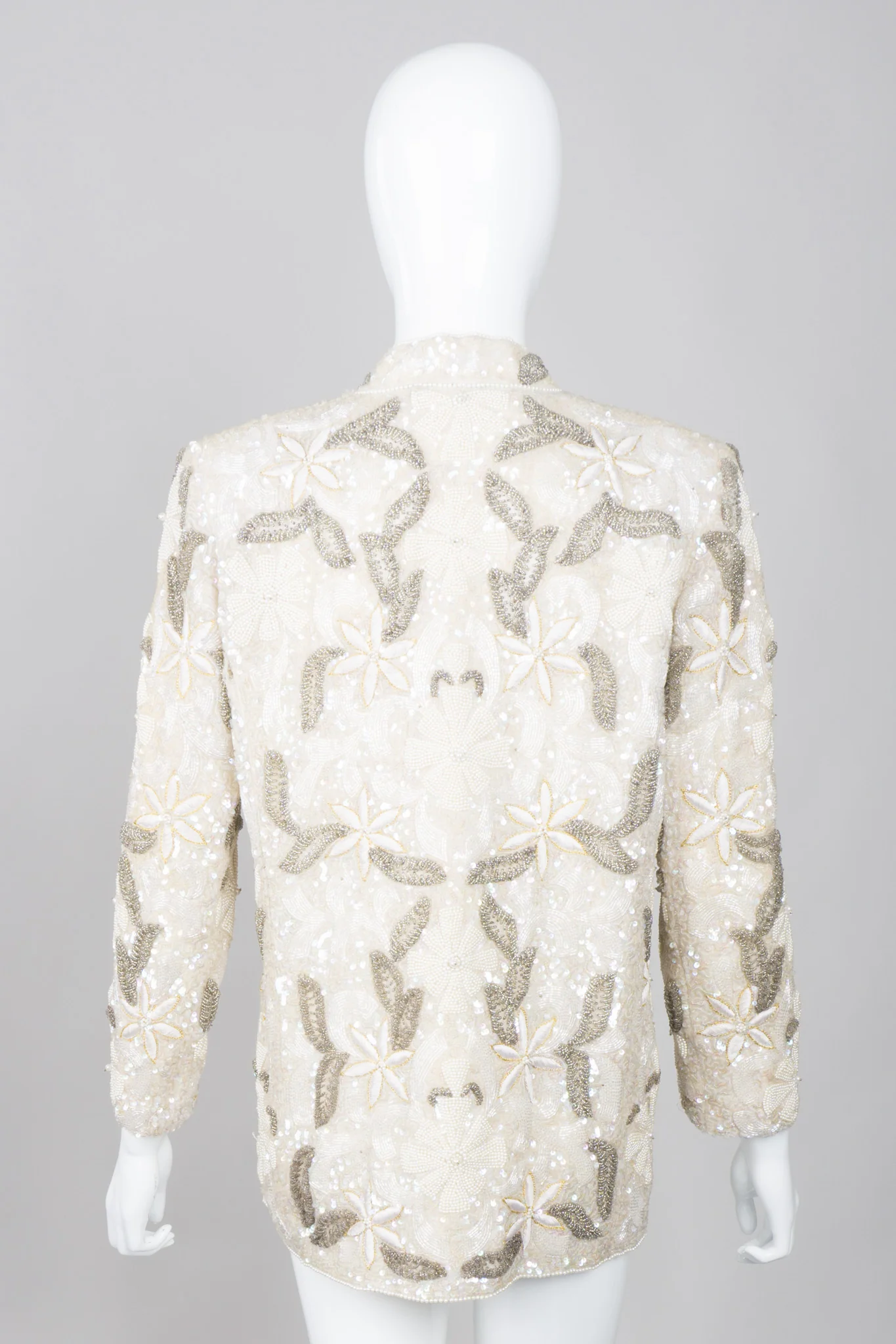 Beaded Sequin Leaf Jacket - Image 6