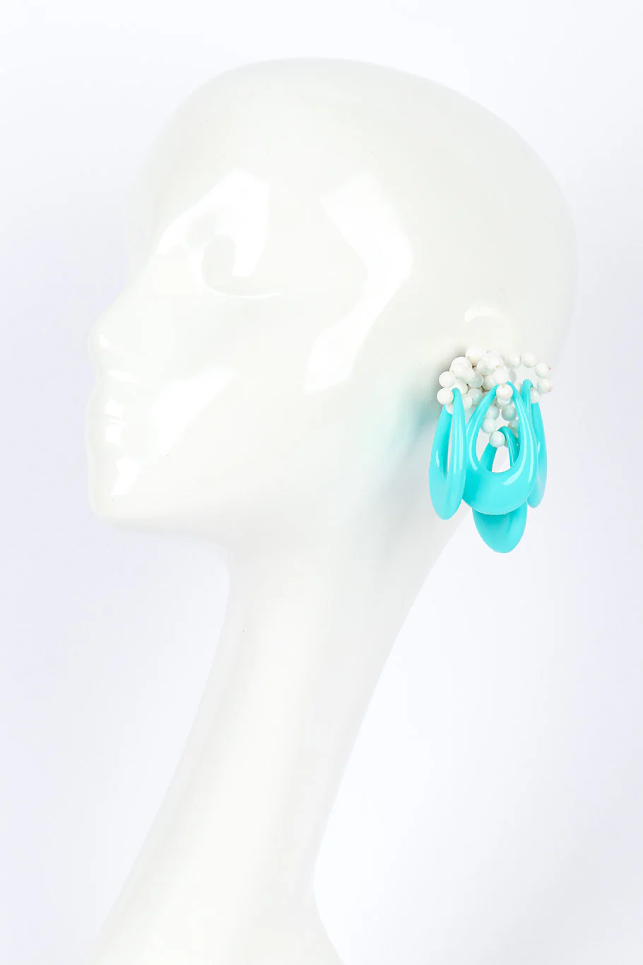 Beaded Loop Cluster Earrings - Image 2