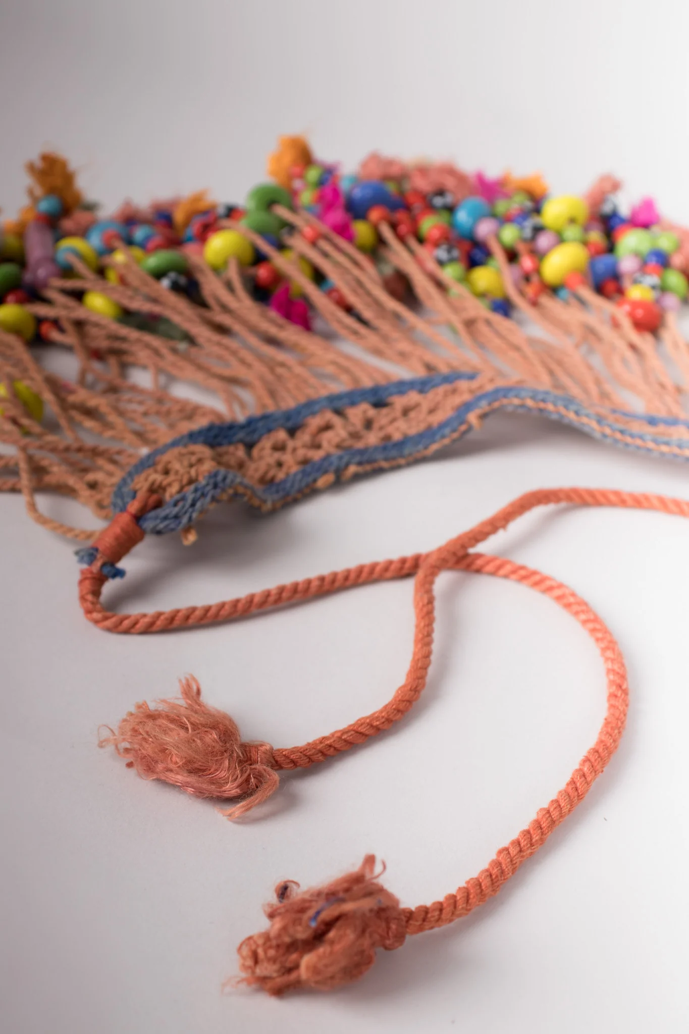 Beaded Macrame Bib Necklace - Image 9