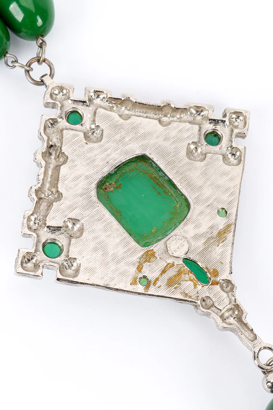 Beaded Plate Pendant Necklace - Image 9