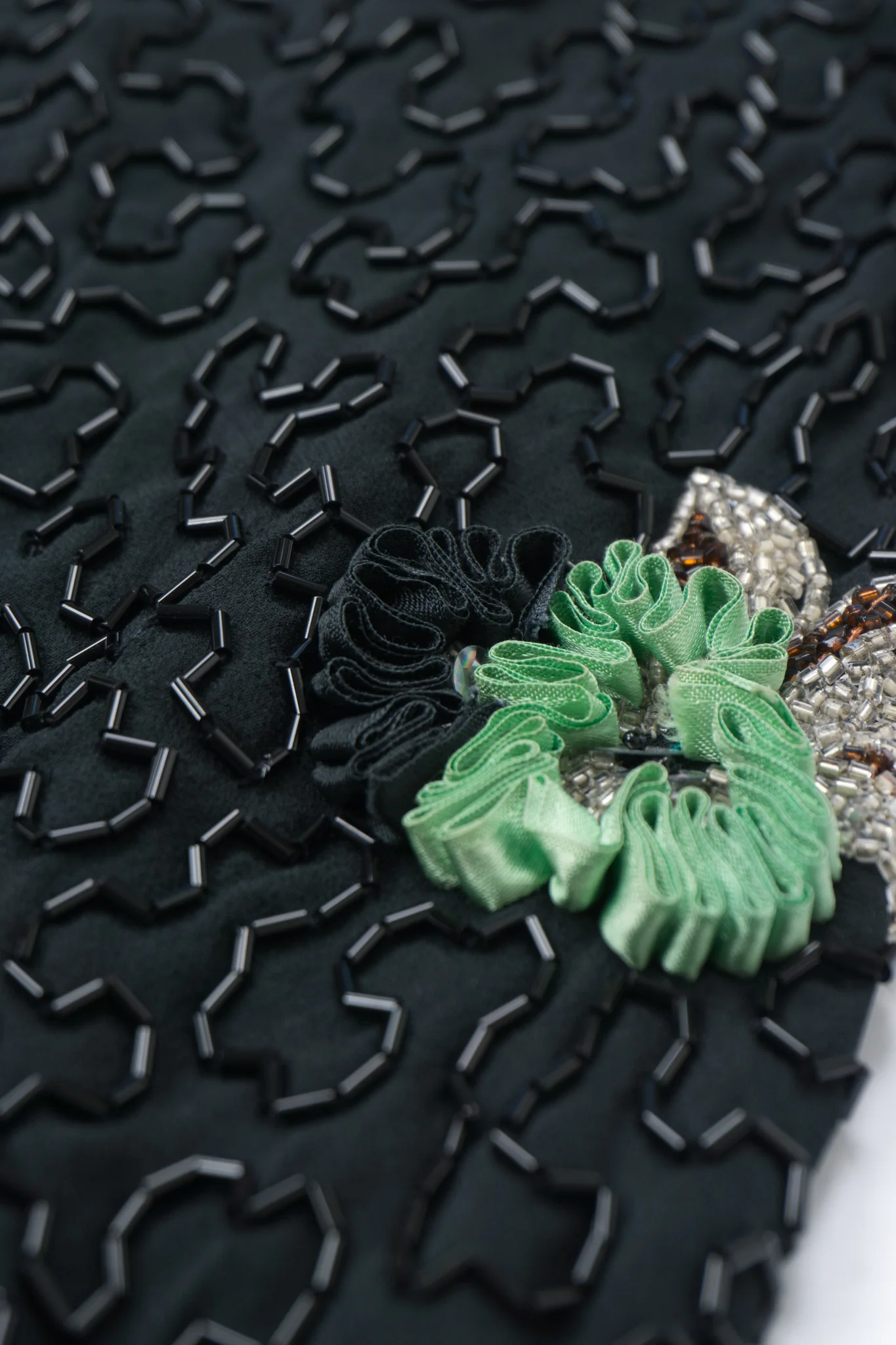 Beaded Ribbon Flower Dress - Image 13