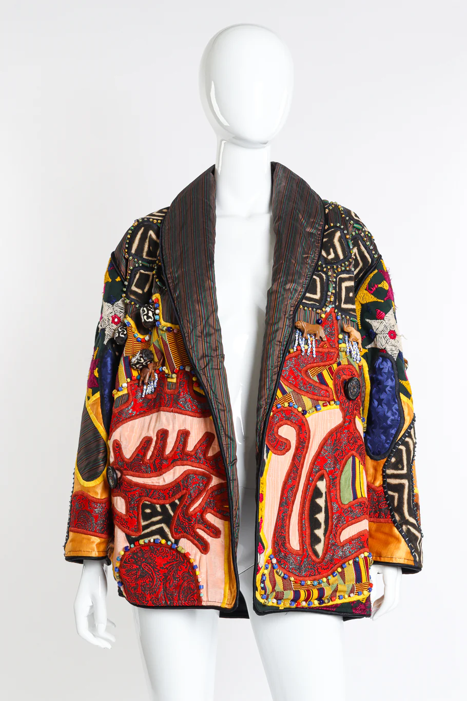 Beaded Tribal Patchwork Jacket