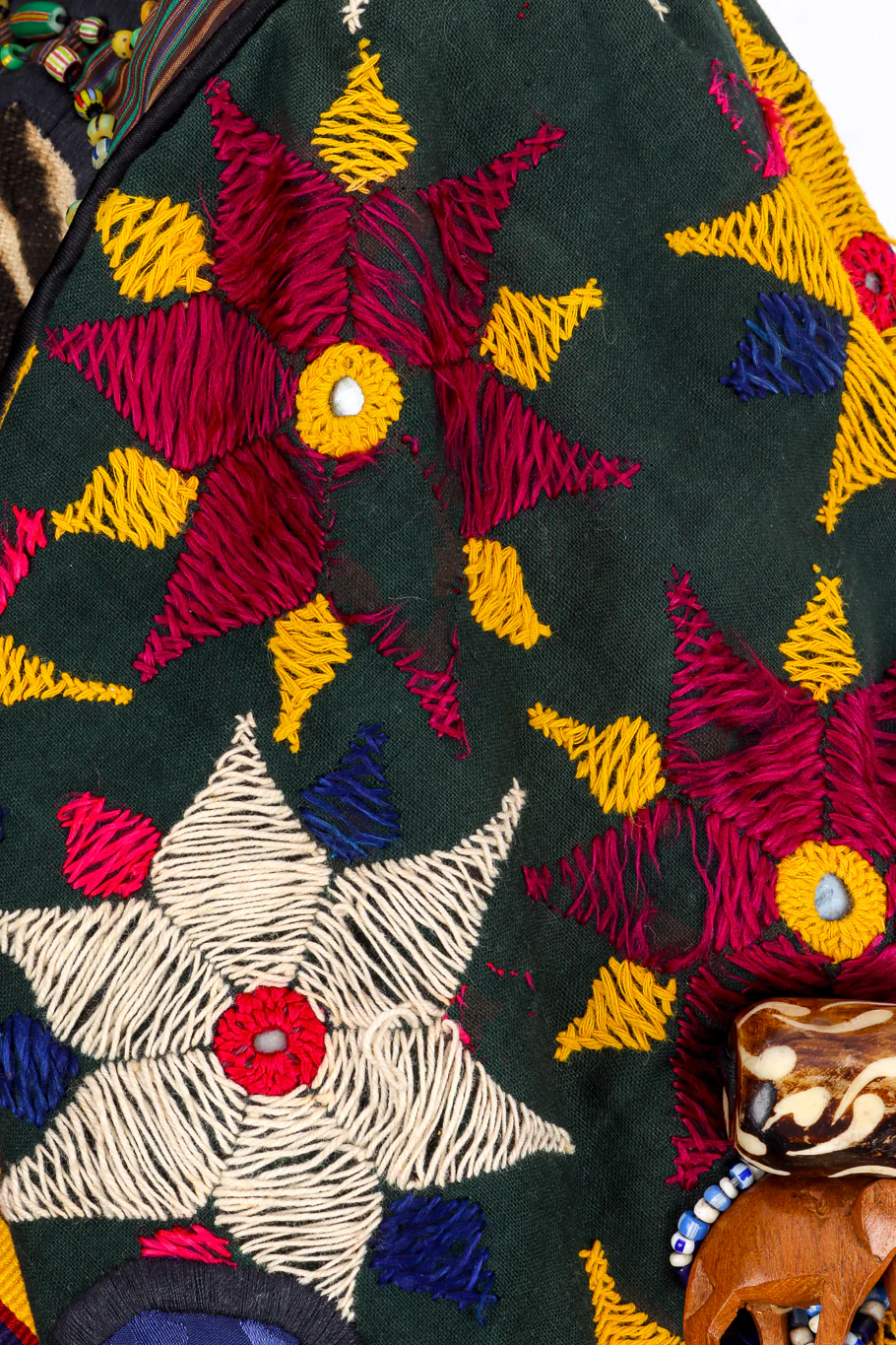 Beaded Tribal Patchwork Jacket - Image 12
