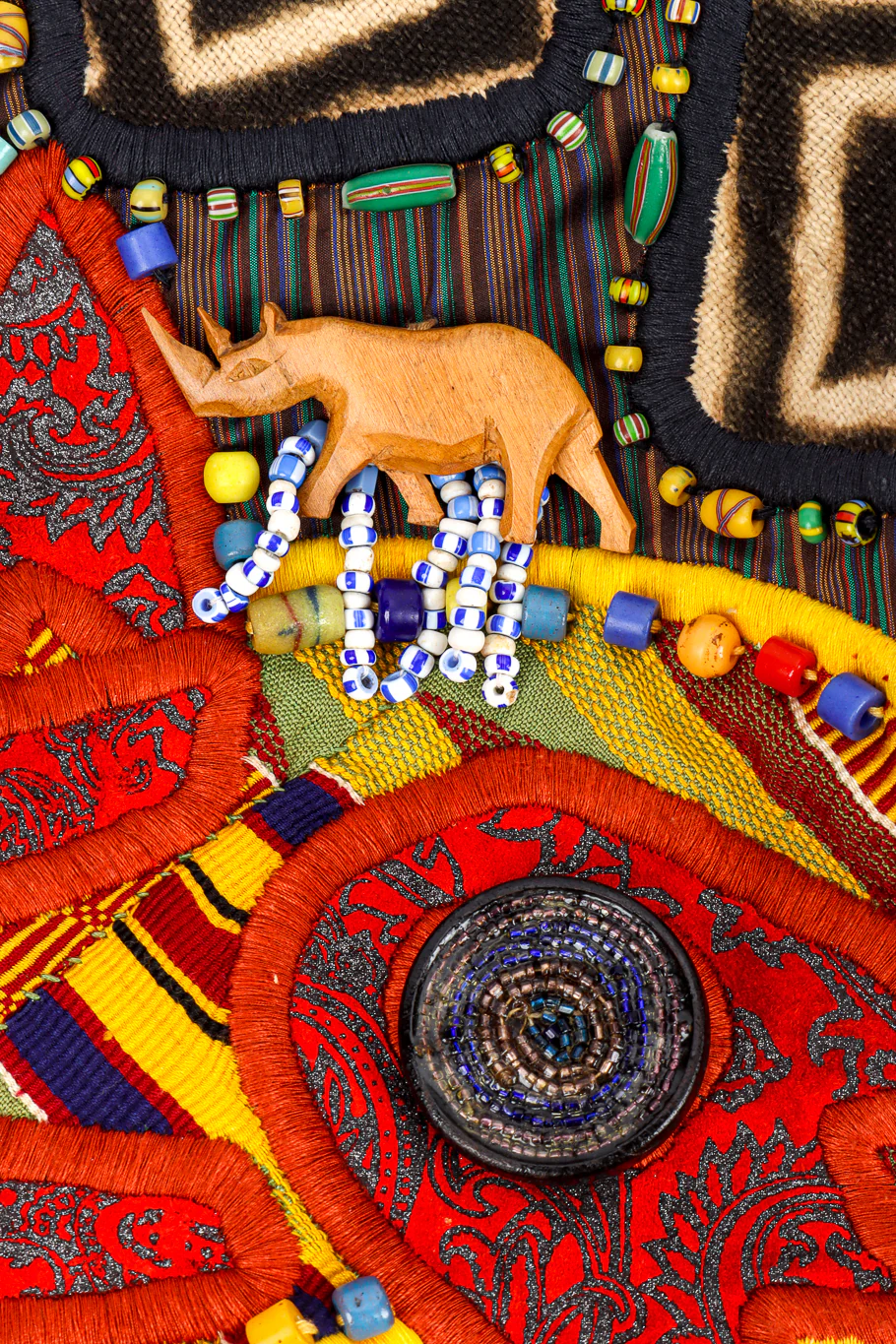 Beaded Tribal Patchwork Jacket - Image 7