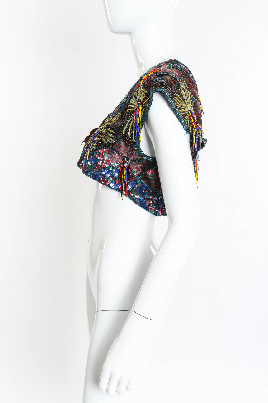 Beaded Sequin Cropped Top - Image 2