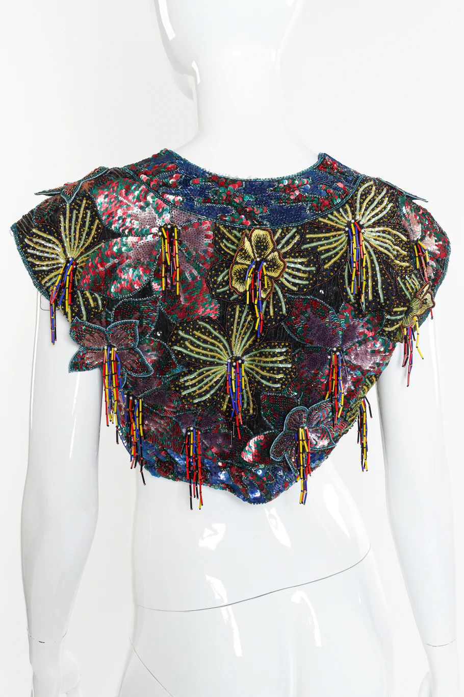 Beaded Sequin Cropped Top - Image 5