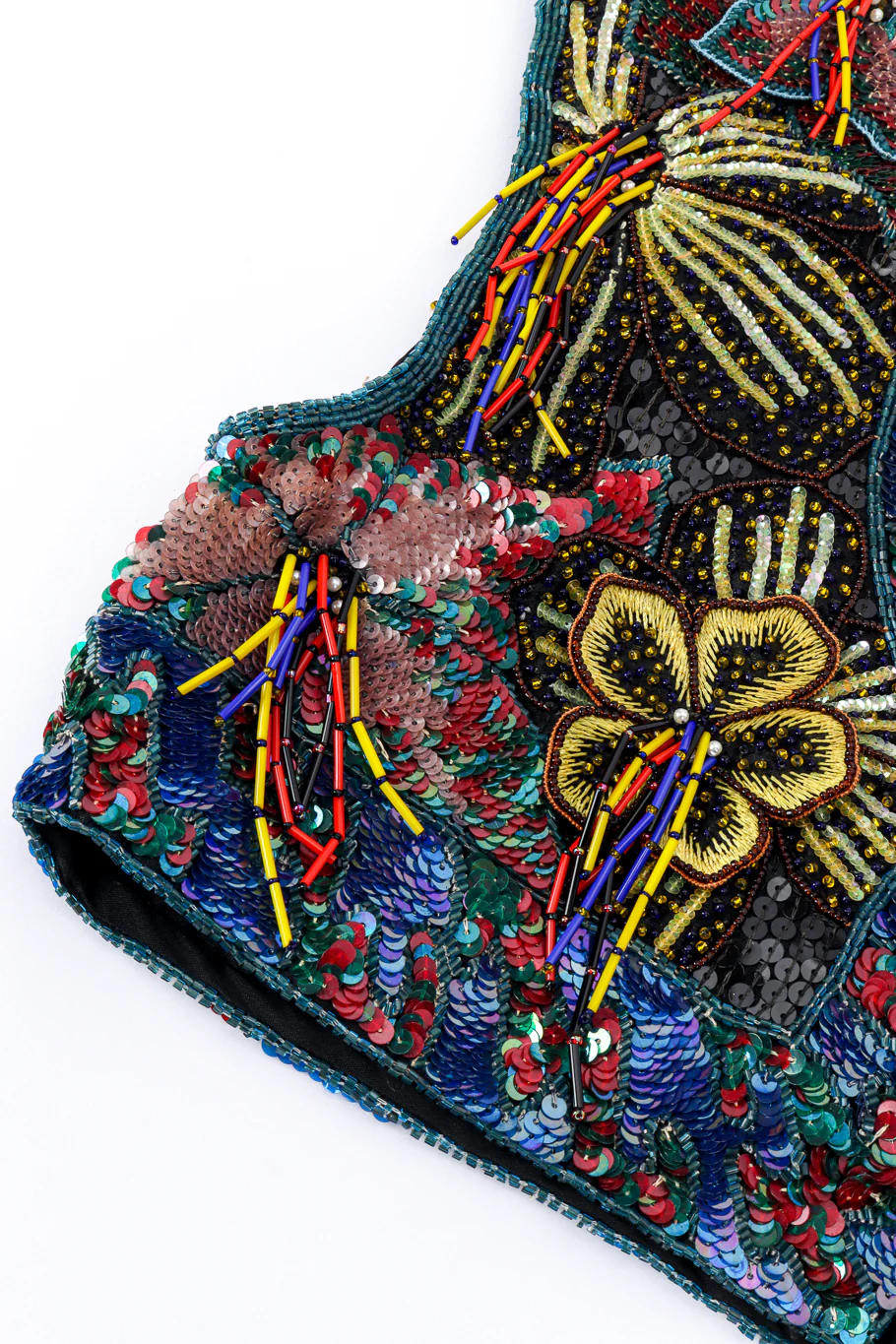 Beaded Sequin Cropped Top - Image 7