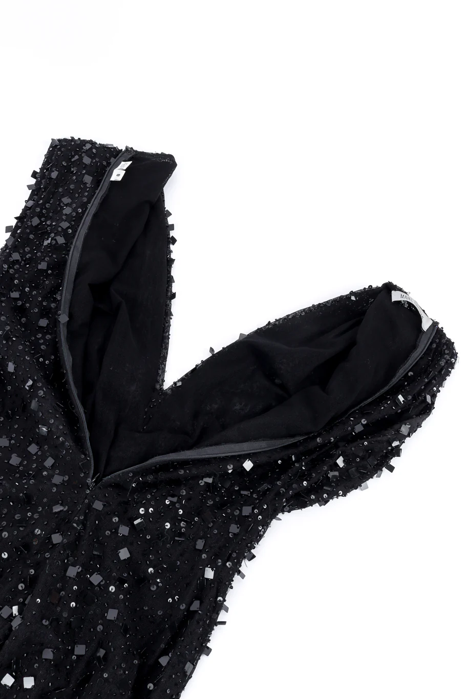 Beaded Sequin Mesh Gown - Image 5
