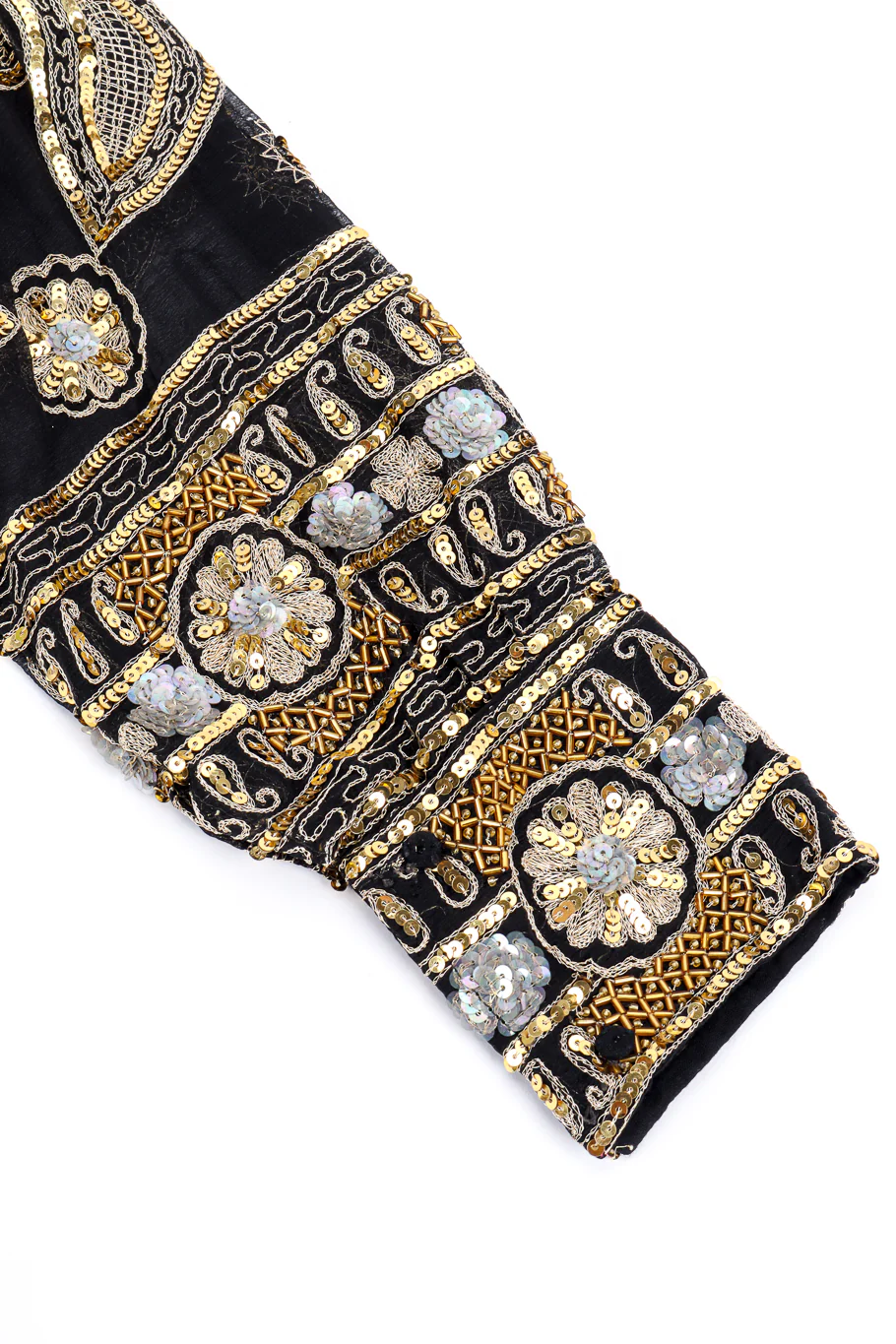 Beaded Sequin Silk Duster - Image 6