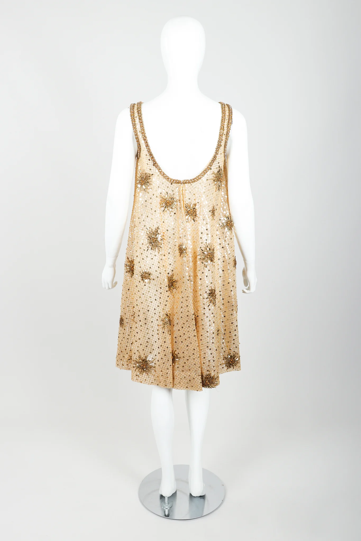 Beaded Sheer Sunburst Dress - Image 6