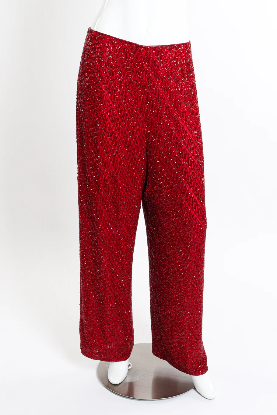 Beaded Silk Pants
