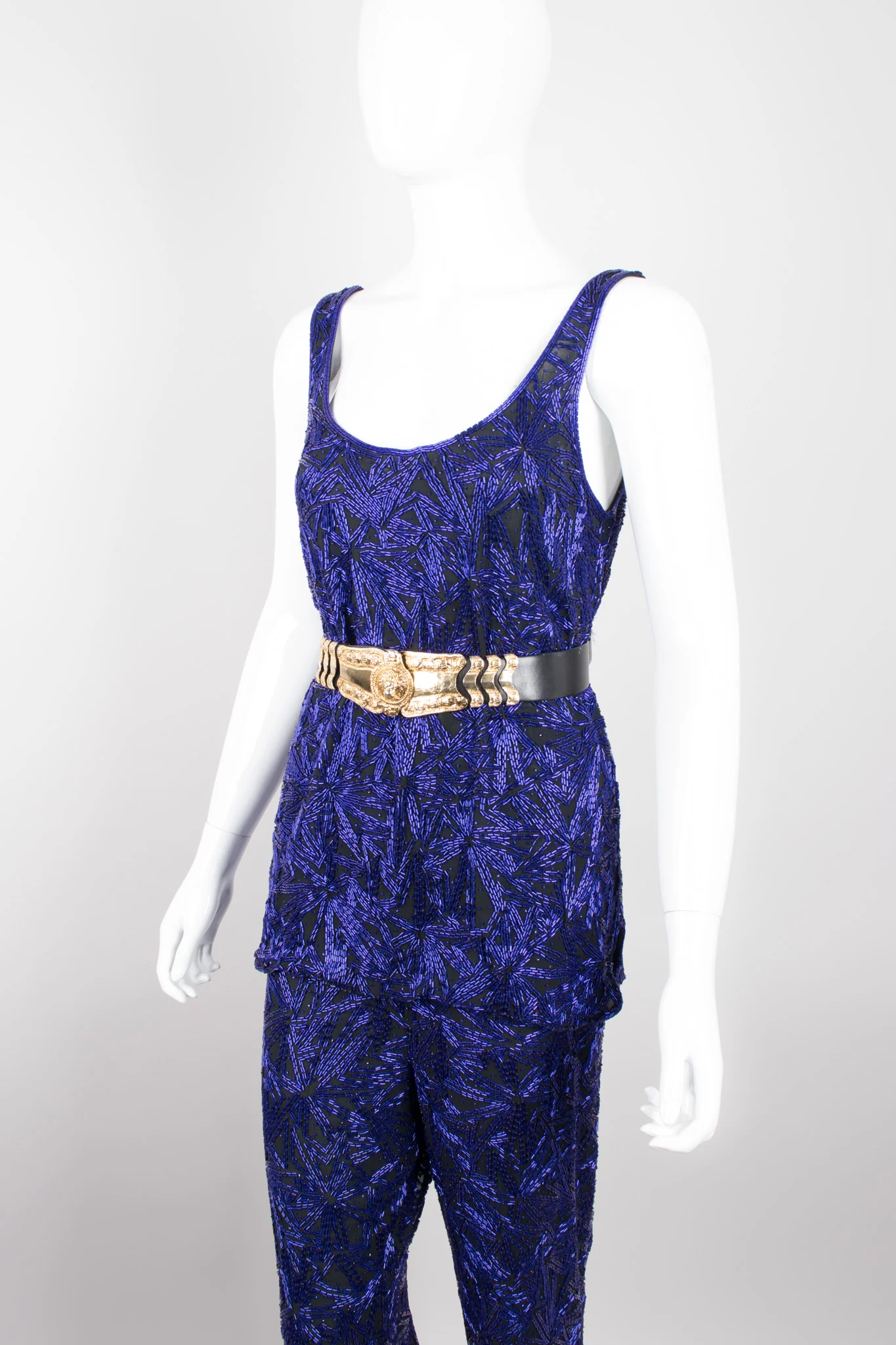 Beaded Silk Tank & Pant Set - Image 9