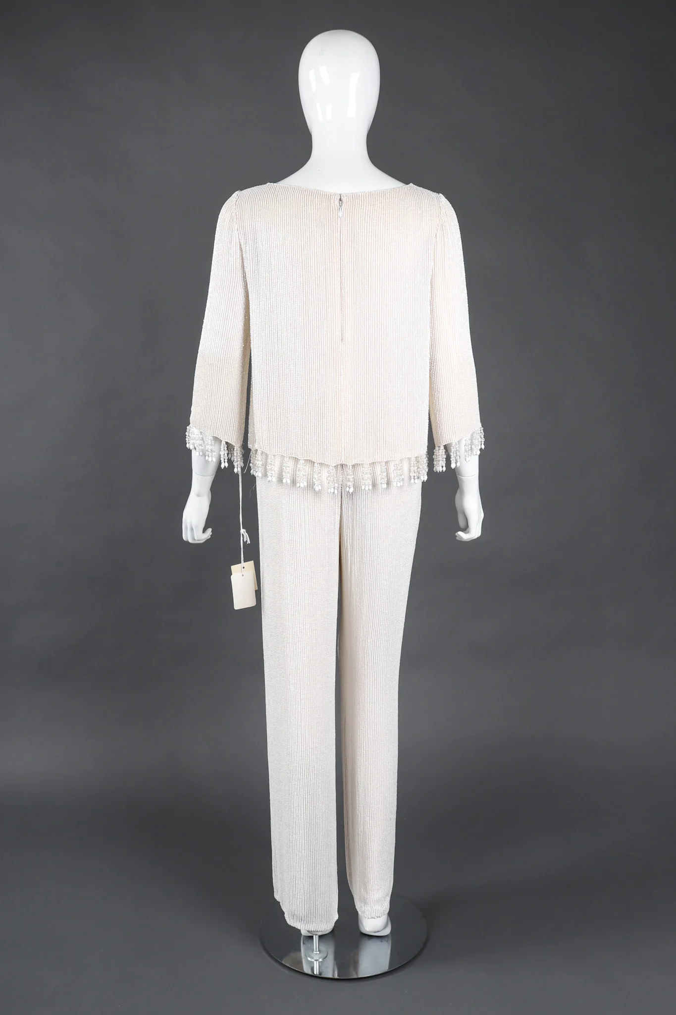 Beaded Silk Top & Pant Set - Image 6