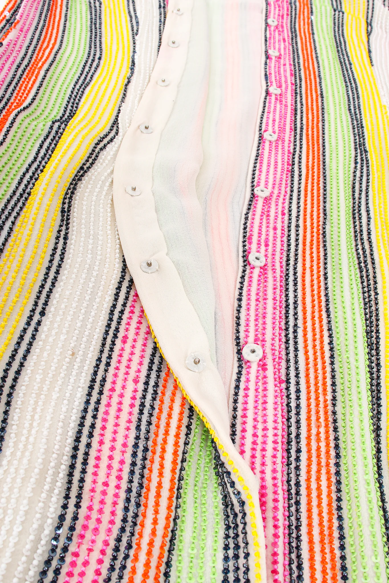 Beaded Skittle Stripe Shirt Dress - Image 15