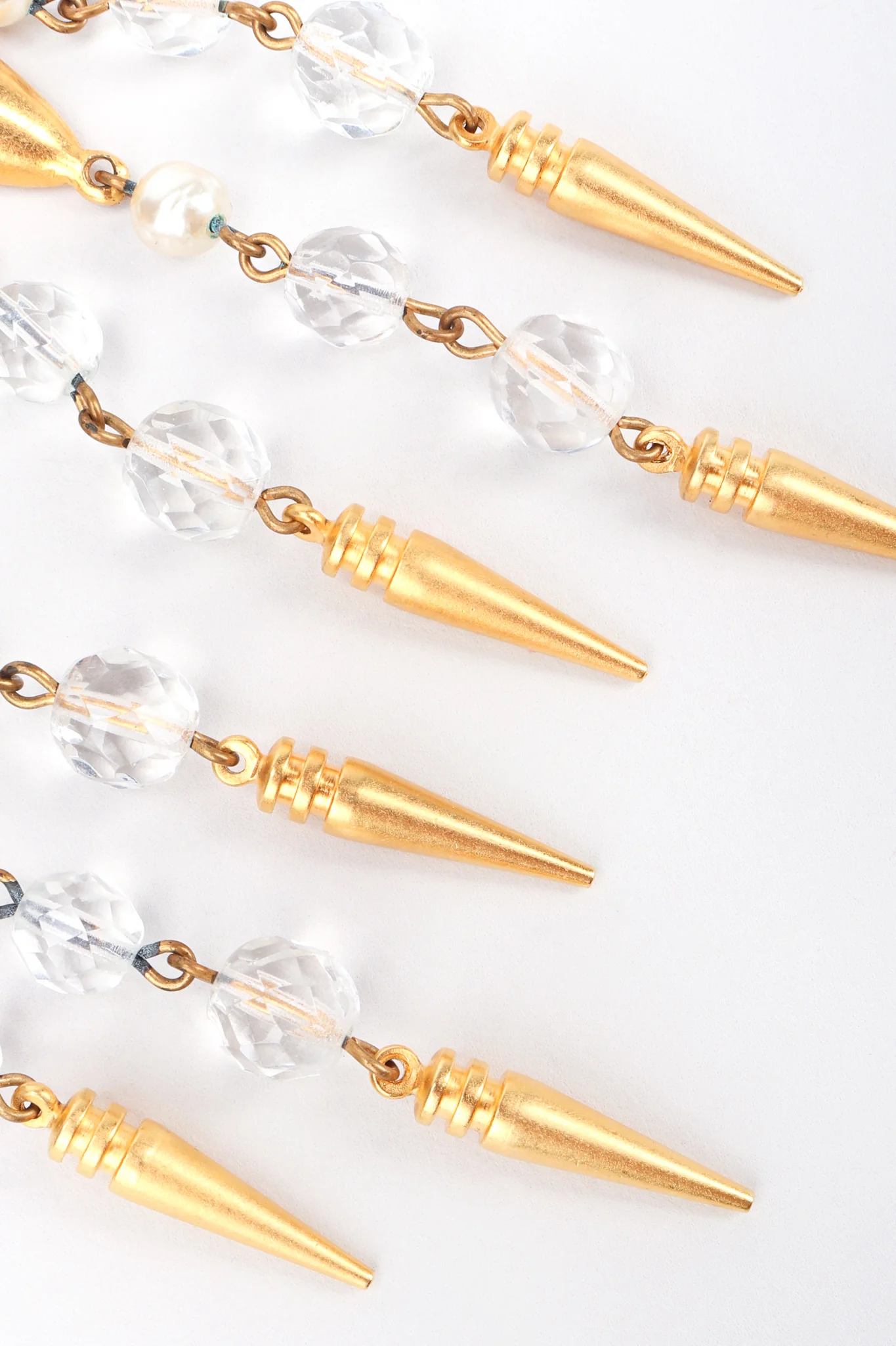 Beaded Spike Drop Earrings - Image 4