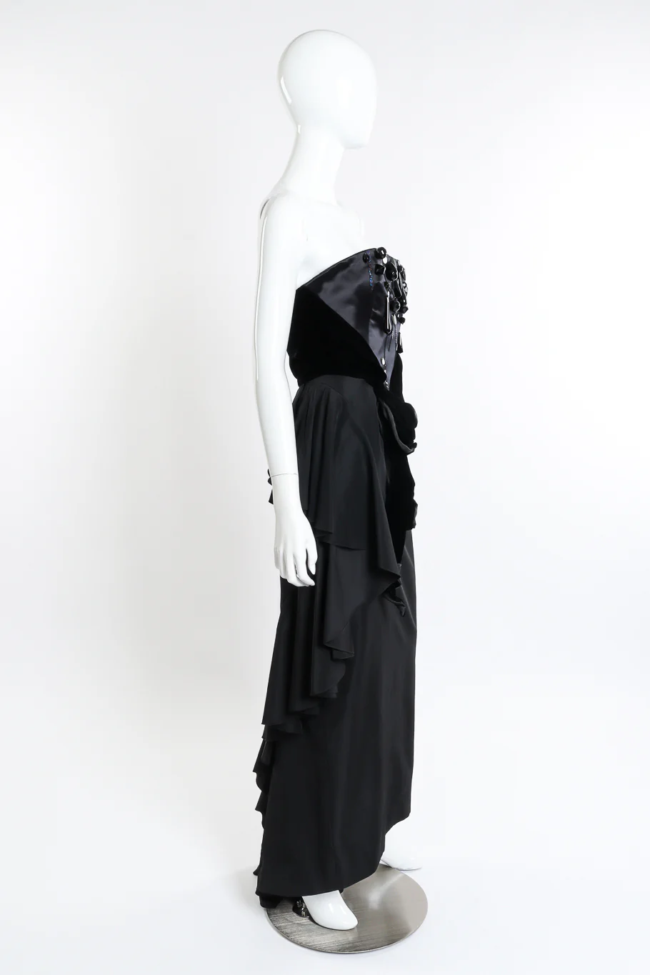 Beaded Strapless Gown - Image 2