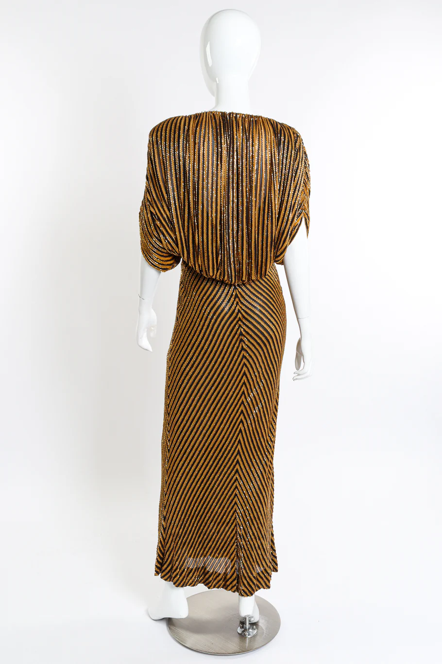 Beaded Striped Gown - Image 4