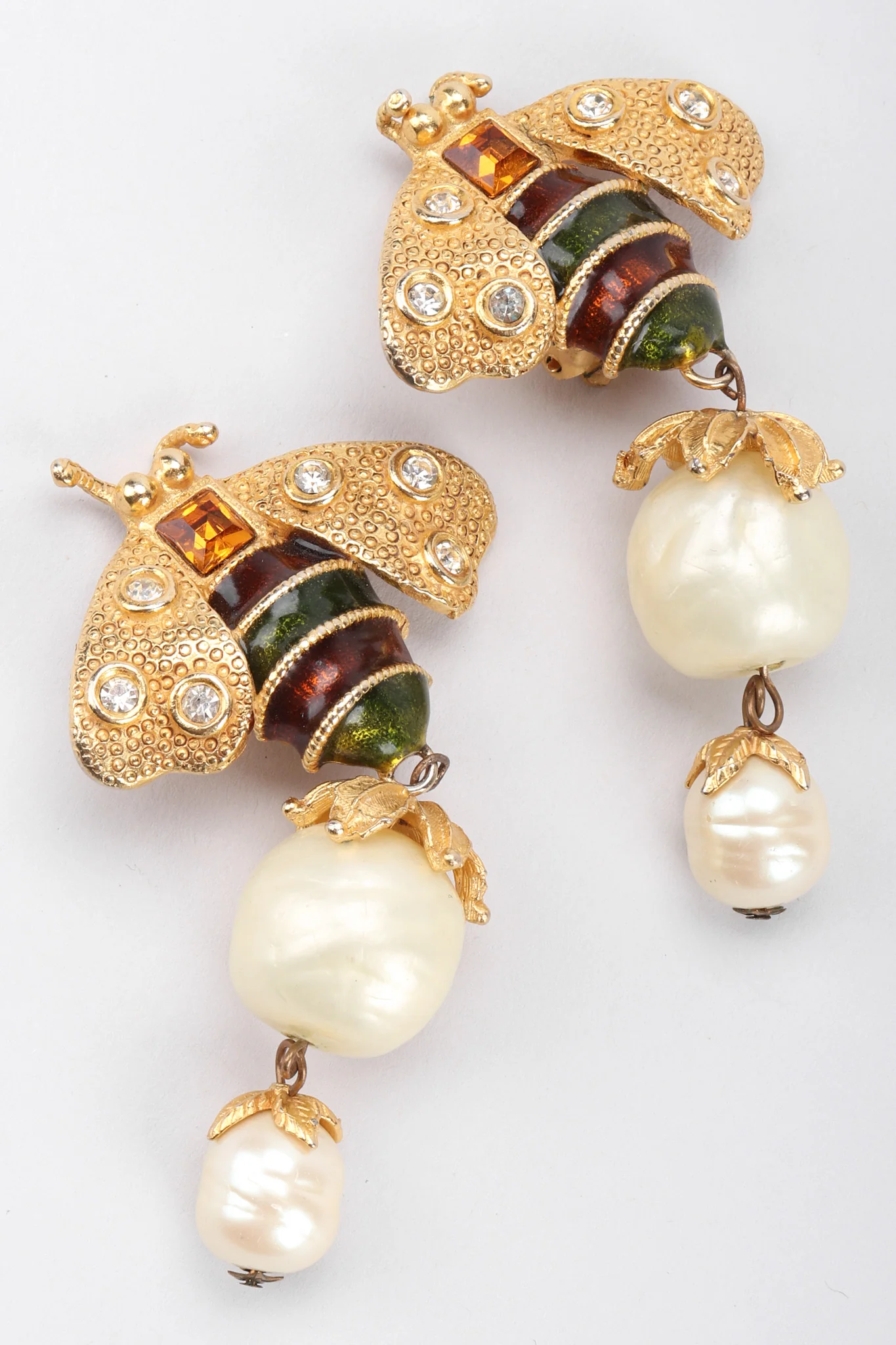 Bee Pearl Earrings