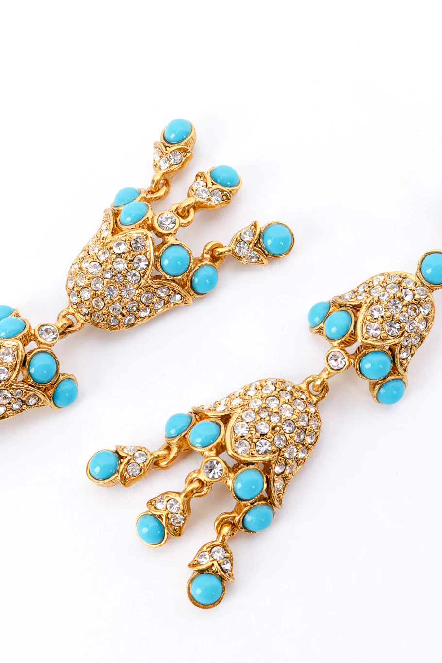 Bejeweled Bellflower Drop Earrings - Image 3