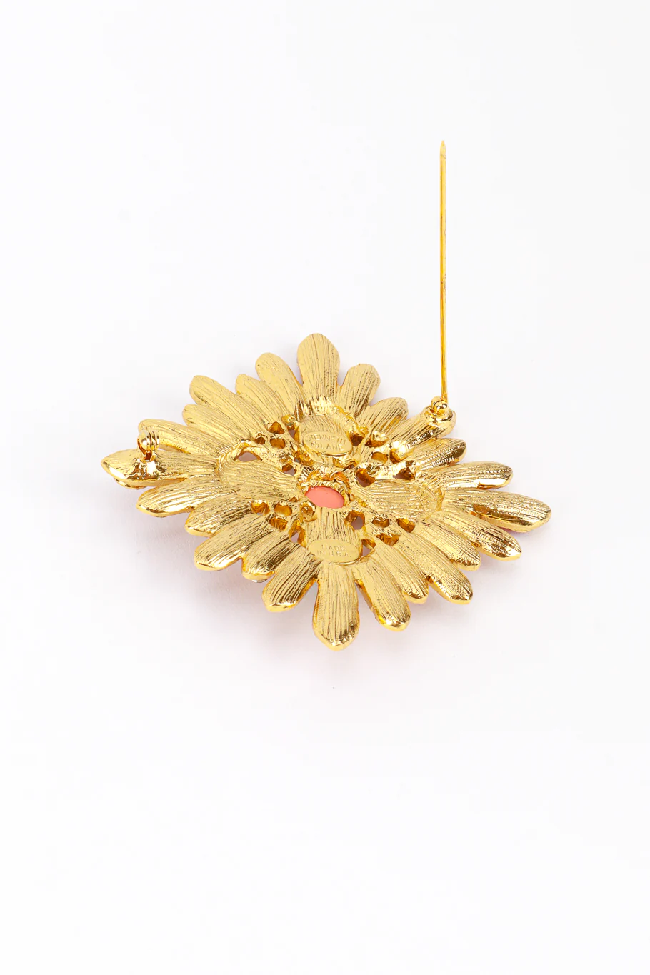 Bejeweled Cross Sunburst Brooch - Image 4
