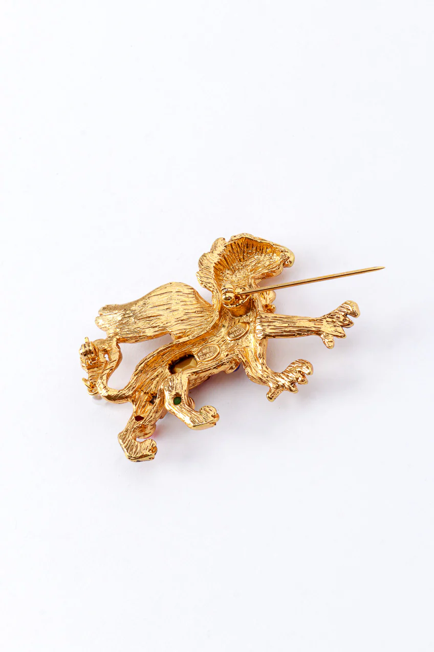 Bejeweled Griffin Brooch - Image 4