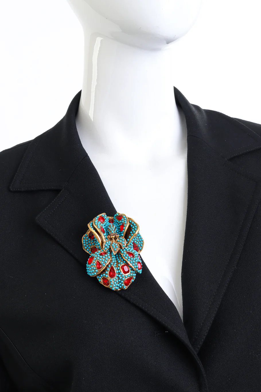 Bejeweled Iris Brooch - Image 2
