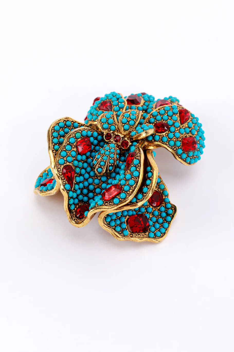 Bejeweled Iris Brooch - Image 3