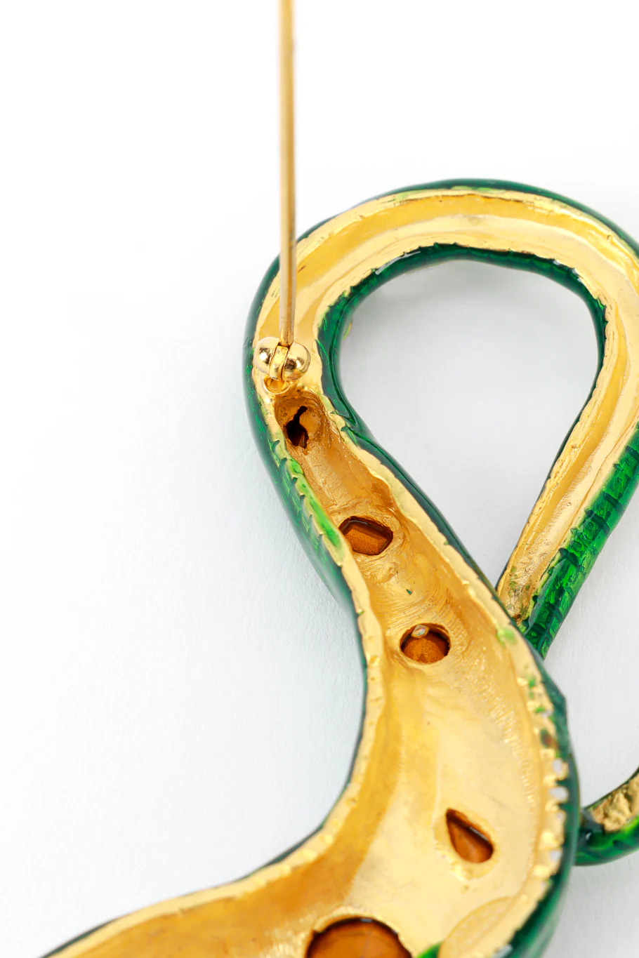 Bejeweled Slithering Snake Brooch - Image 6