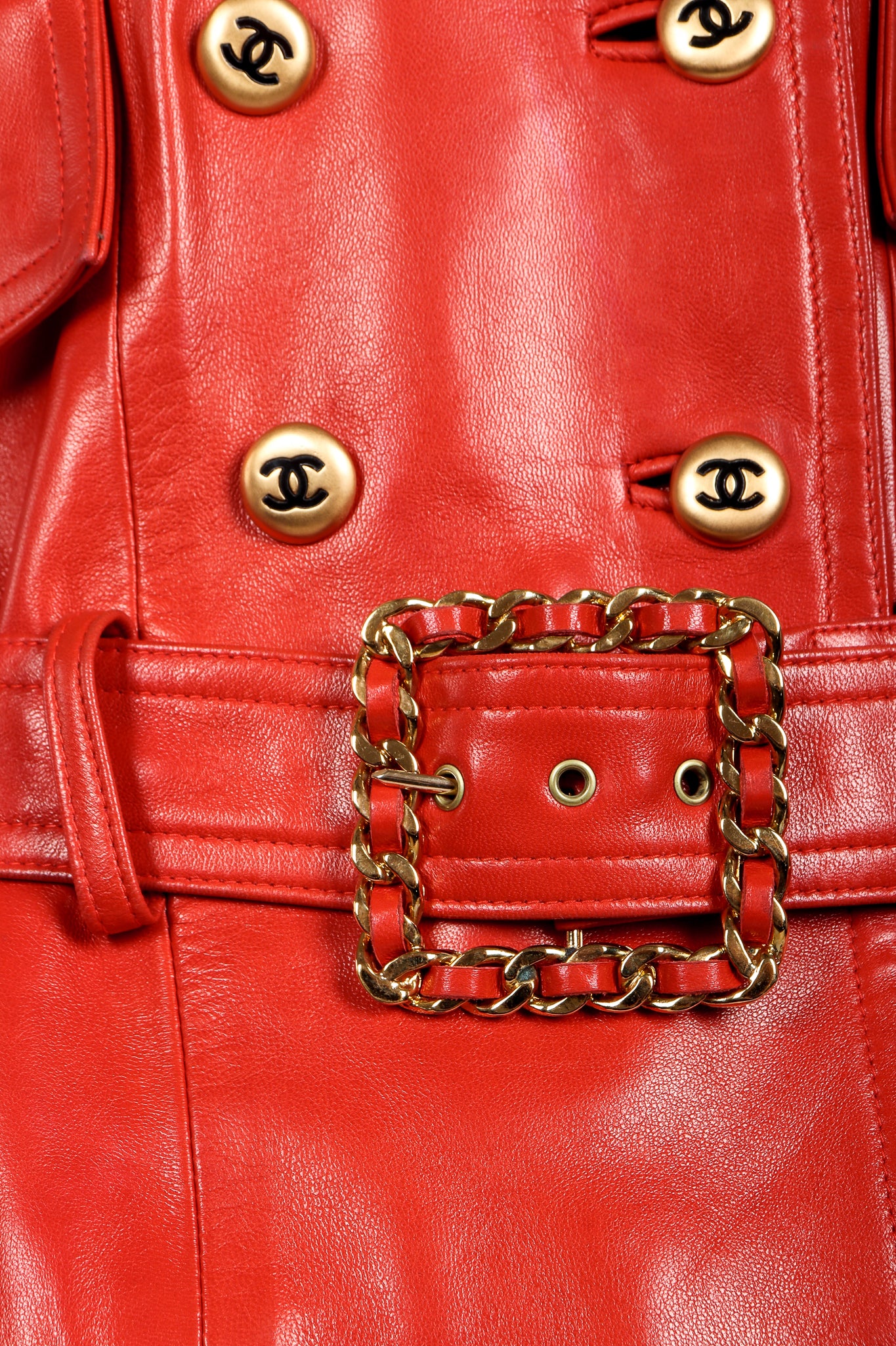 Belted Leather Jacket - Image 11