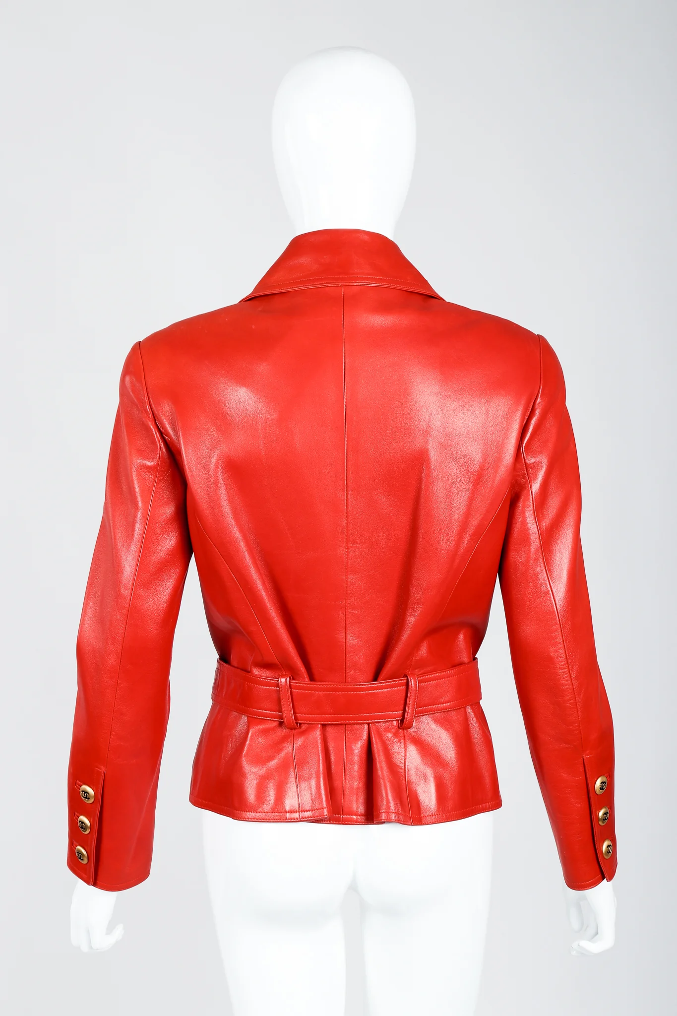 Belted Leather Jacket - Image 6