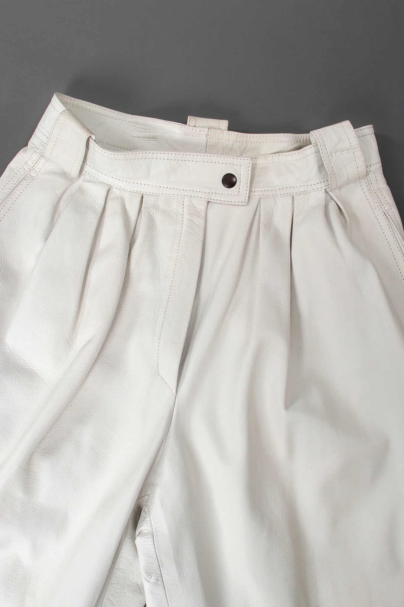 Belted Leather Pleat Pant - Image 13