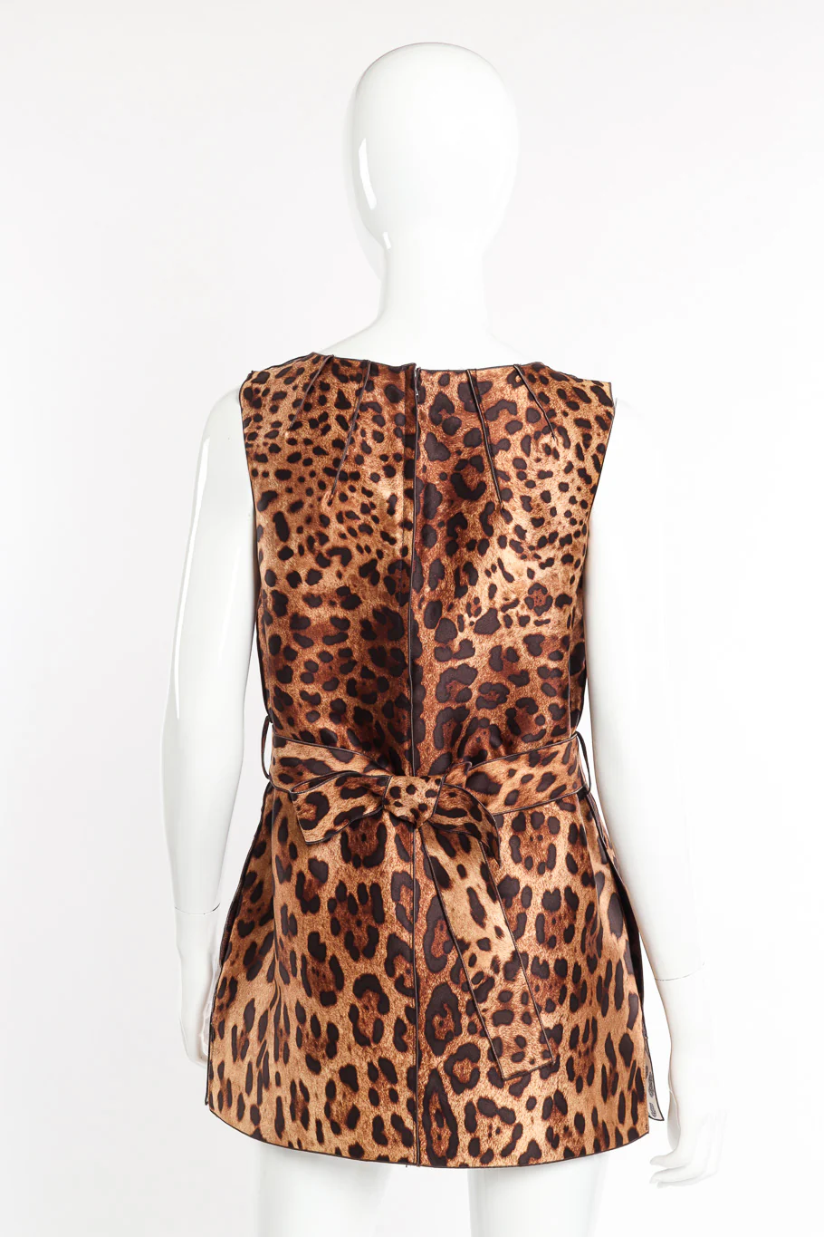 Belted Leopard Mini Dress - Image 3