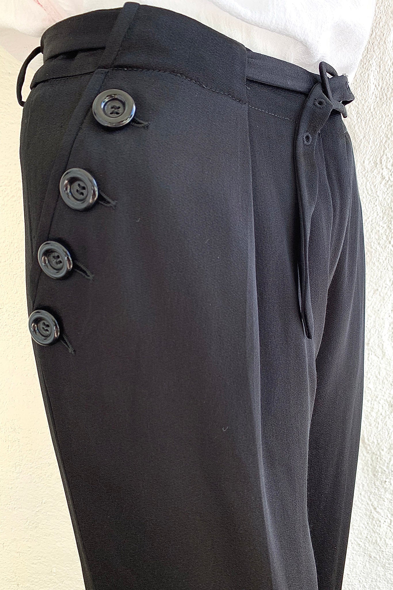 Belted Silk Sailor Pant - Image 3