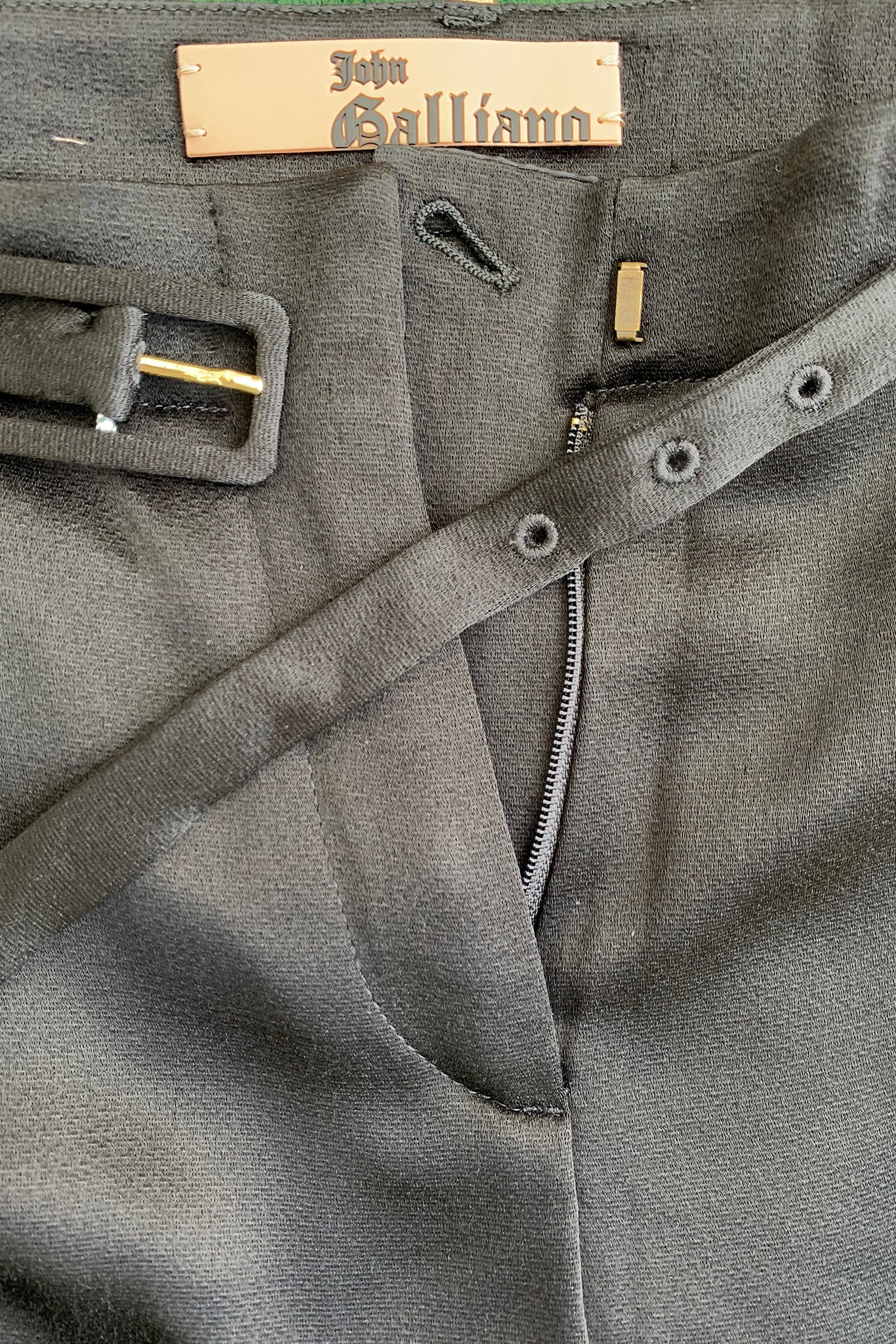 Belted Silk Sailor Pant - Image 8