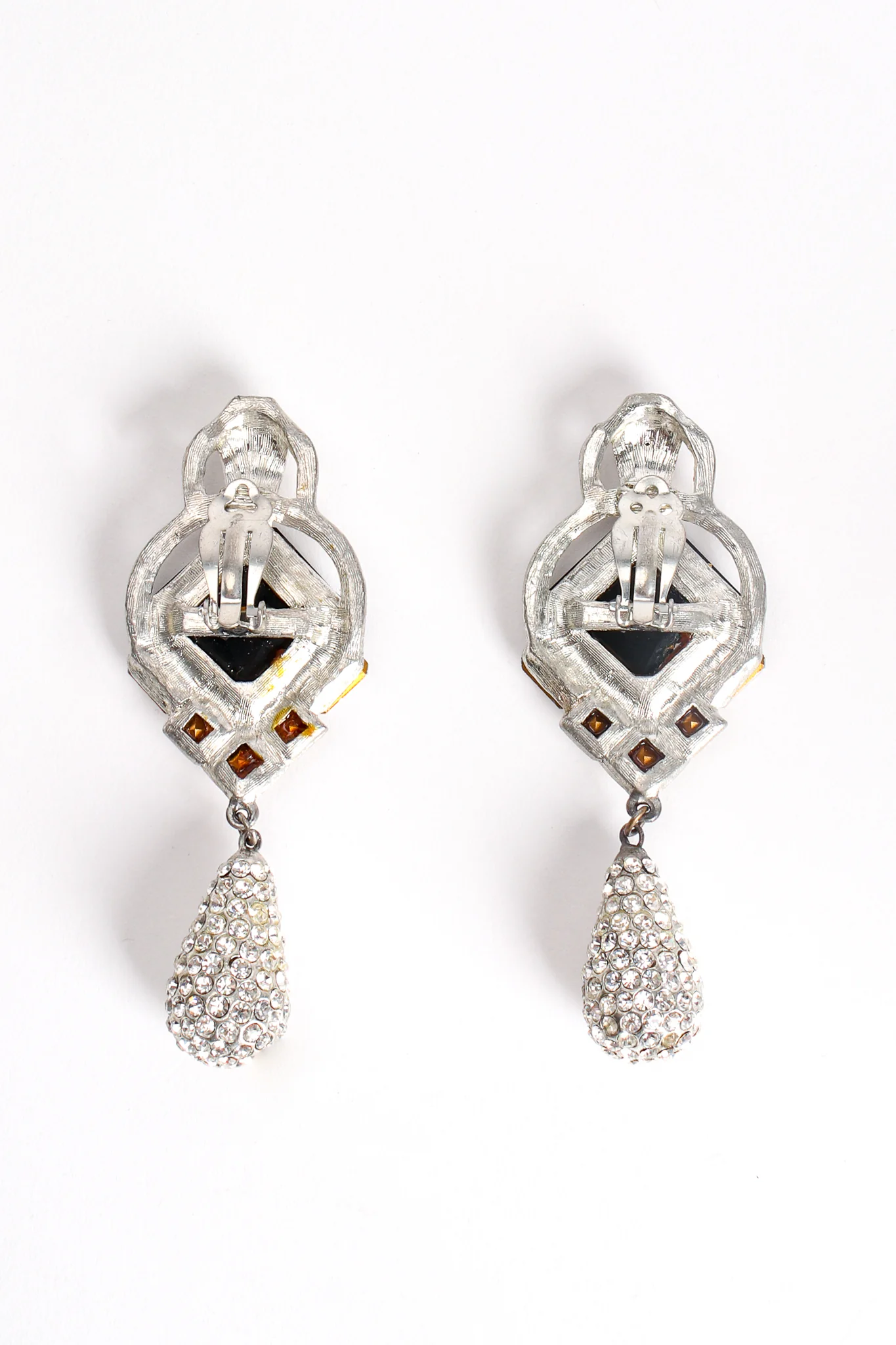 Crystal Deco Teardrop Earrings - Image 5