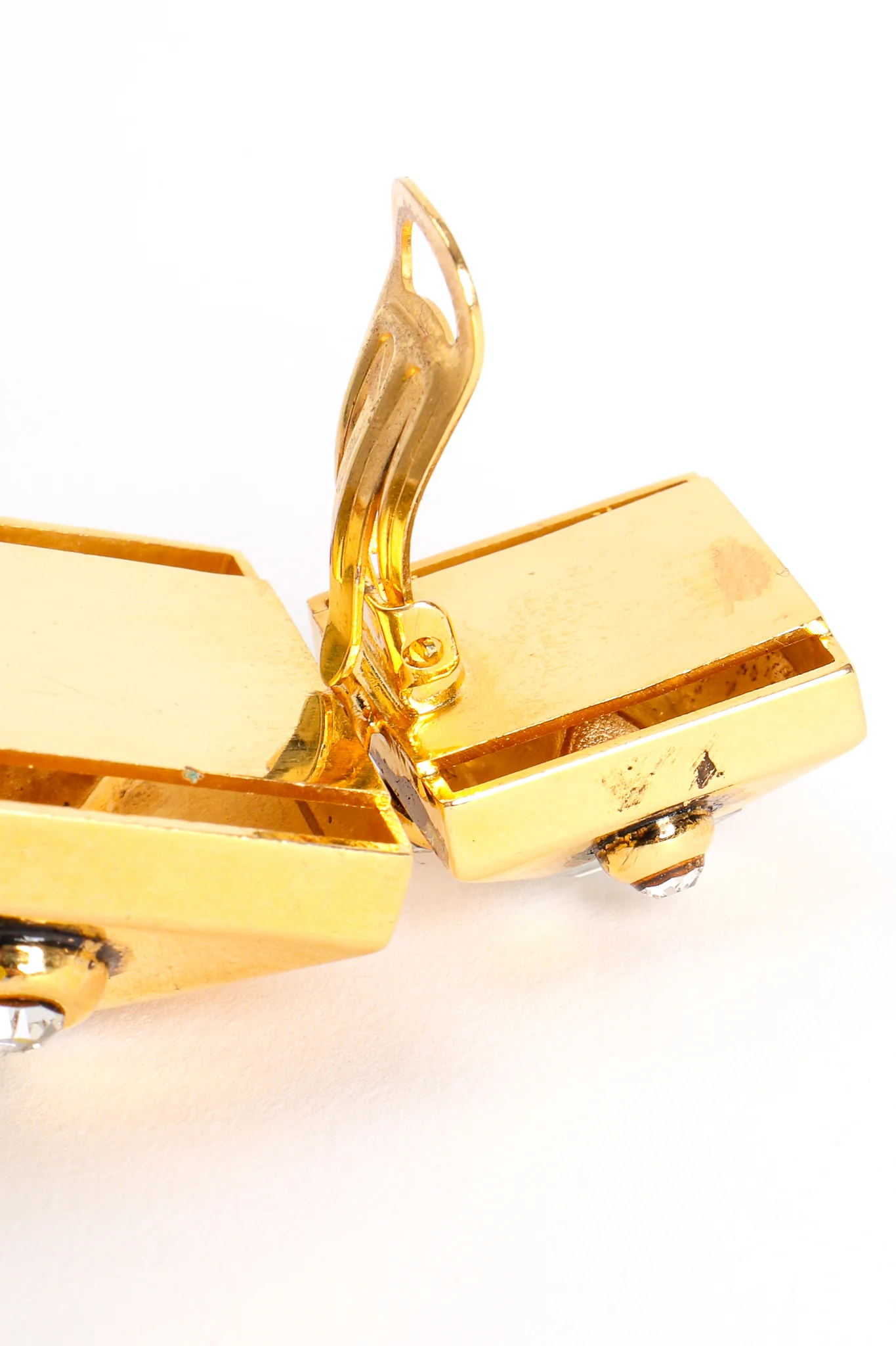 Beveled Pyramid Drop Earrings - Image 7