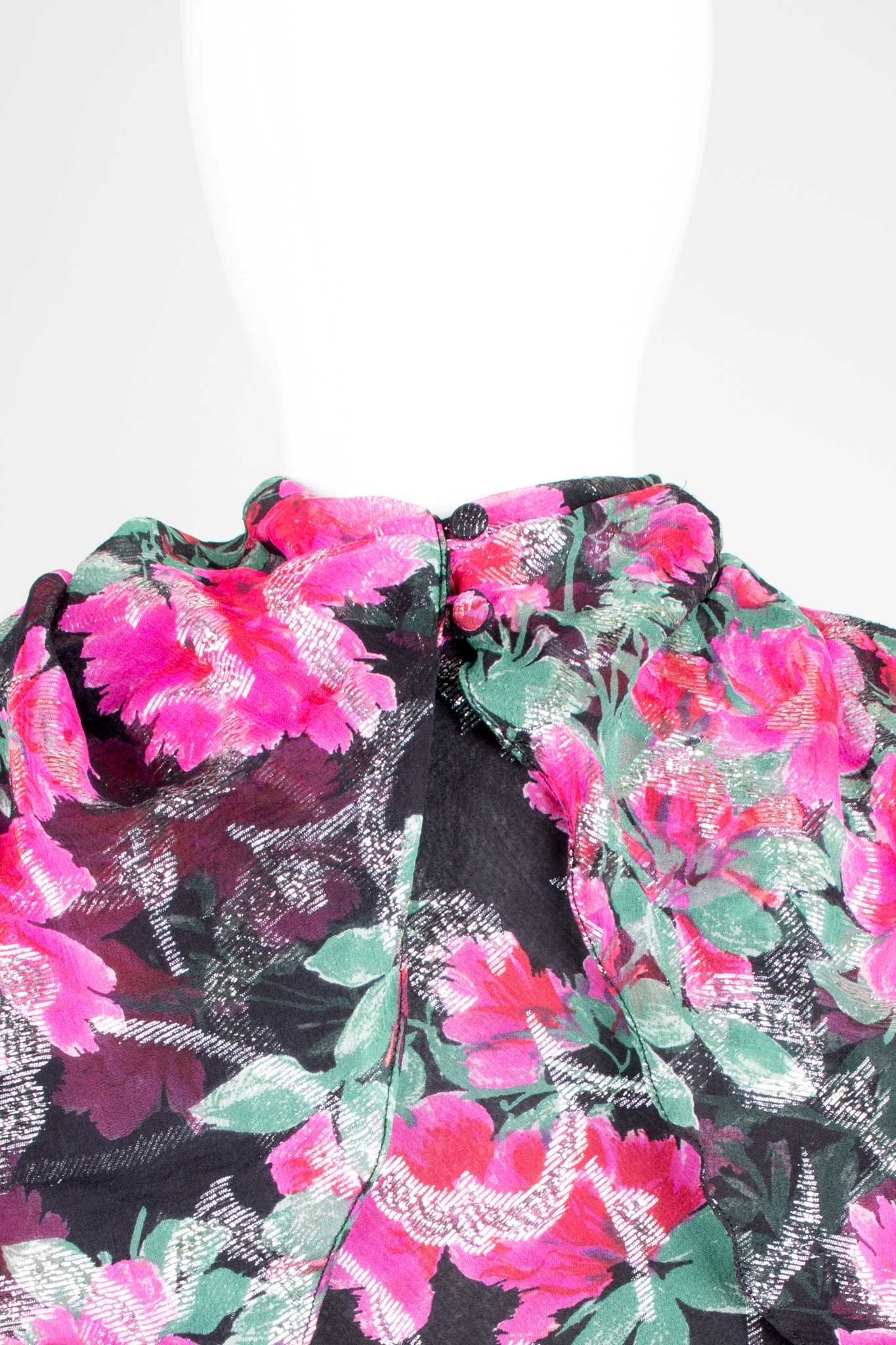 Bias Cut Floral Chiffon Dress - Image 10