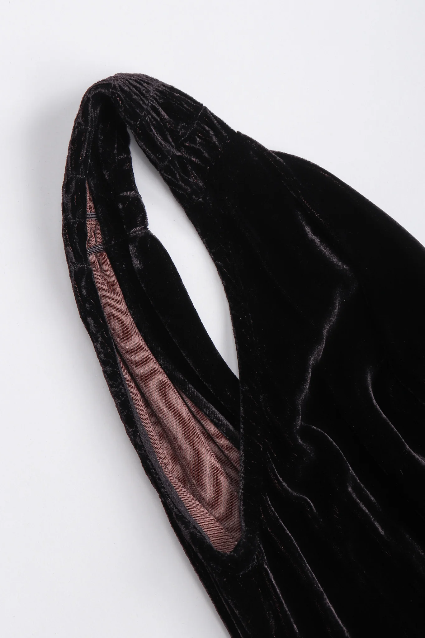 Bias Velvet Cowl Dress - Image 10