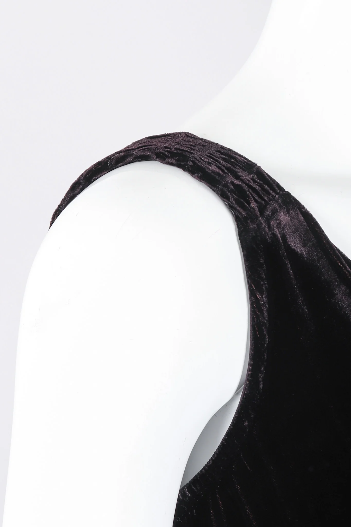 Bias Velvet Cowl Dress - Image 8