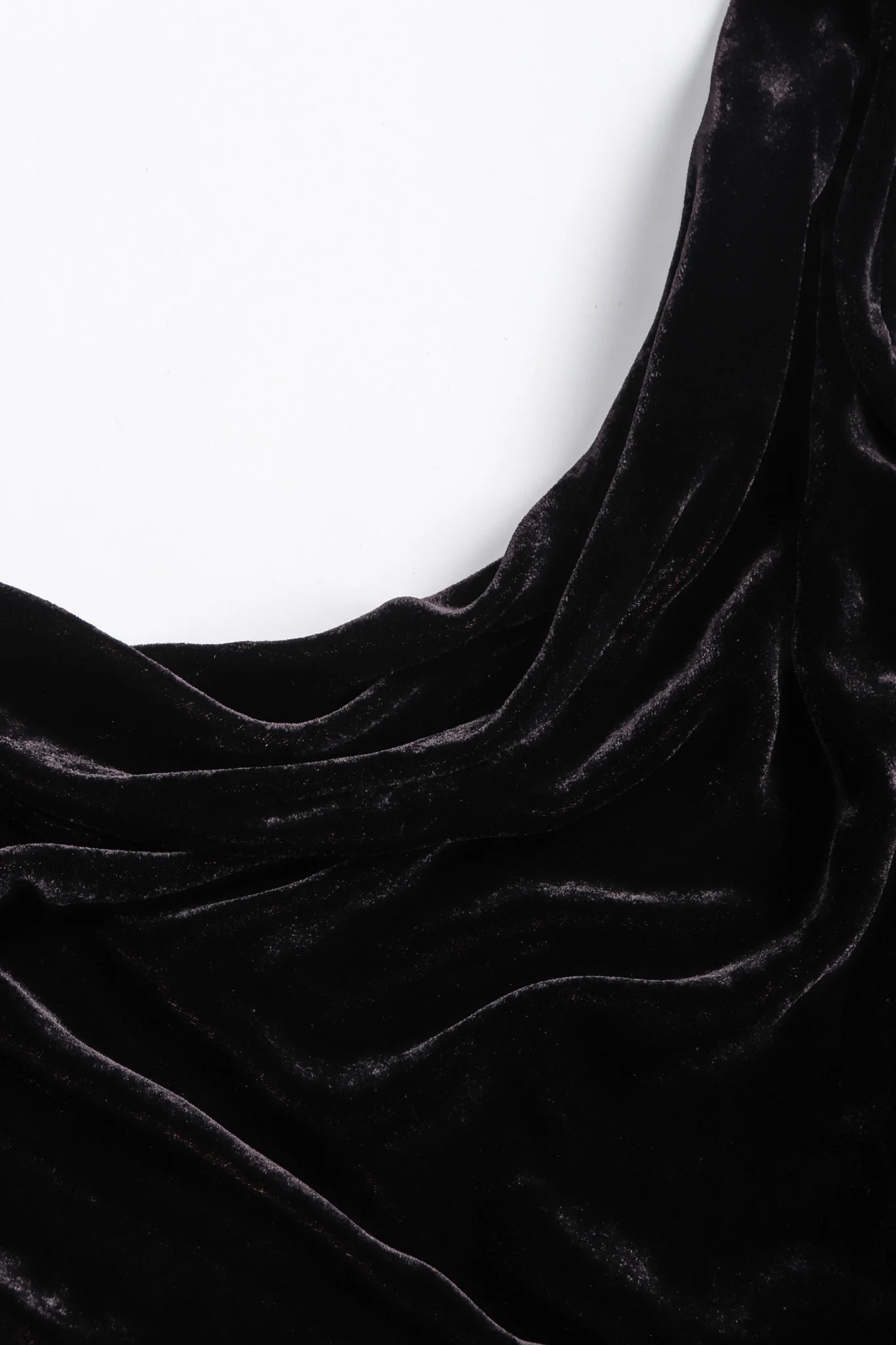 Bias Velvet Cowl Dress - Image 9