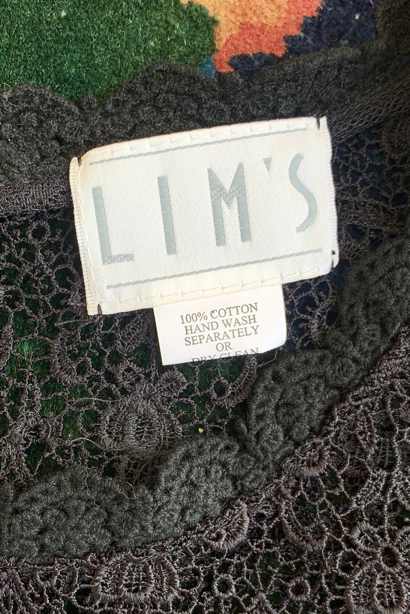 Black Crochet Lace Shell - Image 8